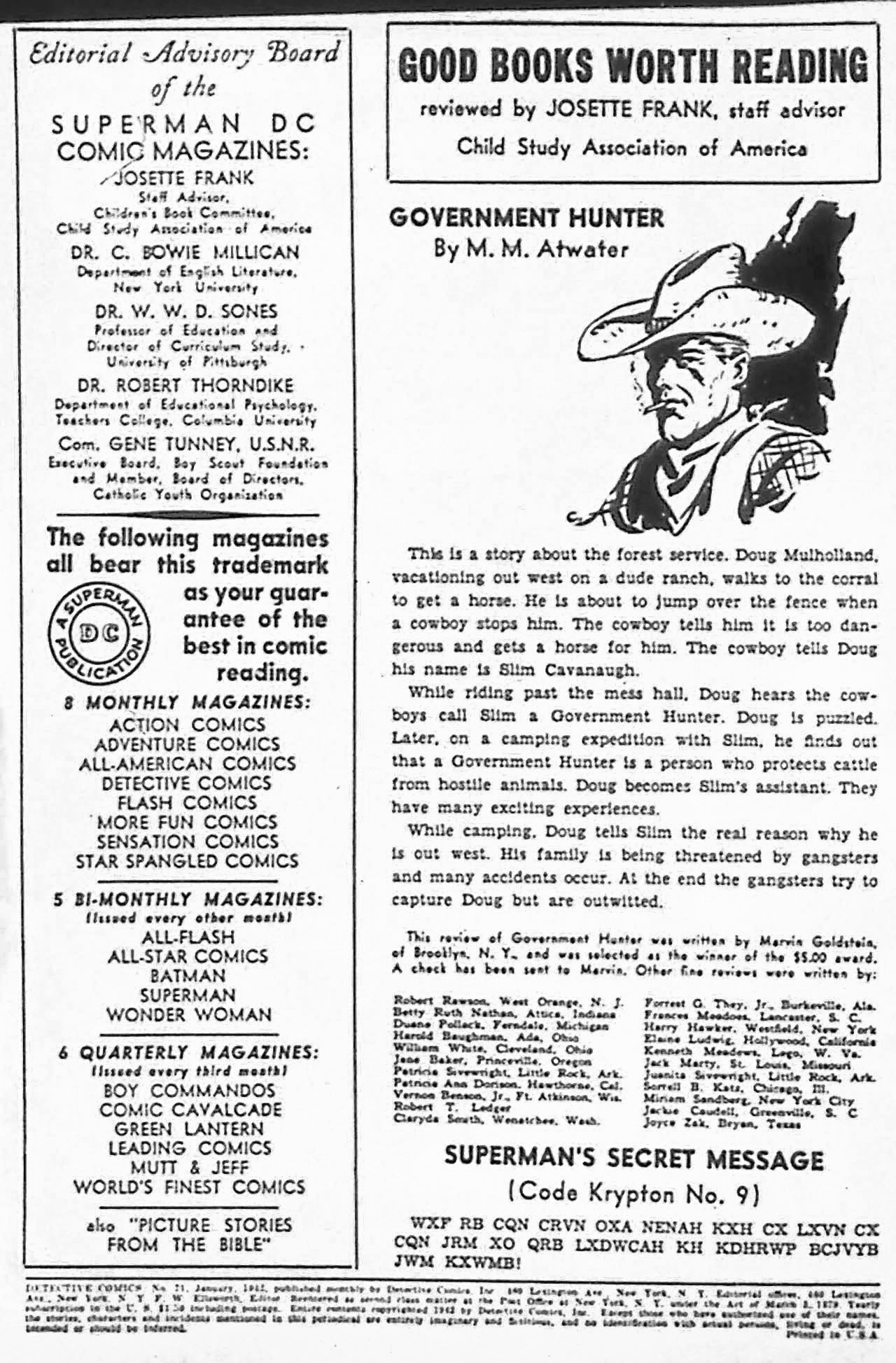 Read online Detective Comics (1937) comic -  Issue #71 - 2