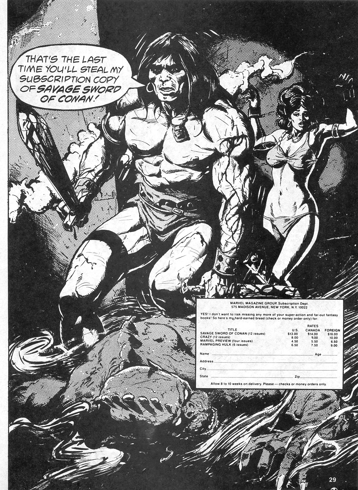 The Savage Sword Of Conan Issue #24 #25 - English 29