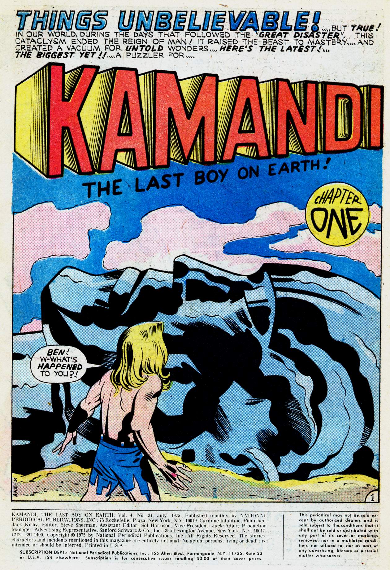 Read online Kamandi, The Last Boy On Earth comic -  Issue #31 - 2