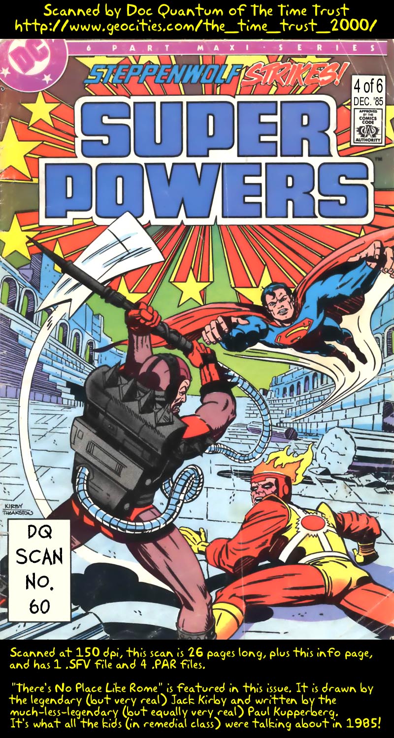 Read online Super Powers (1985) comic -  Issue #4 - 1