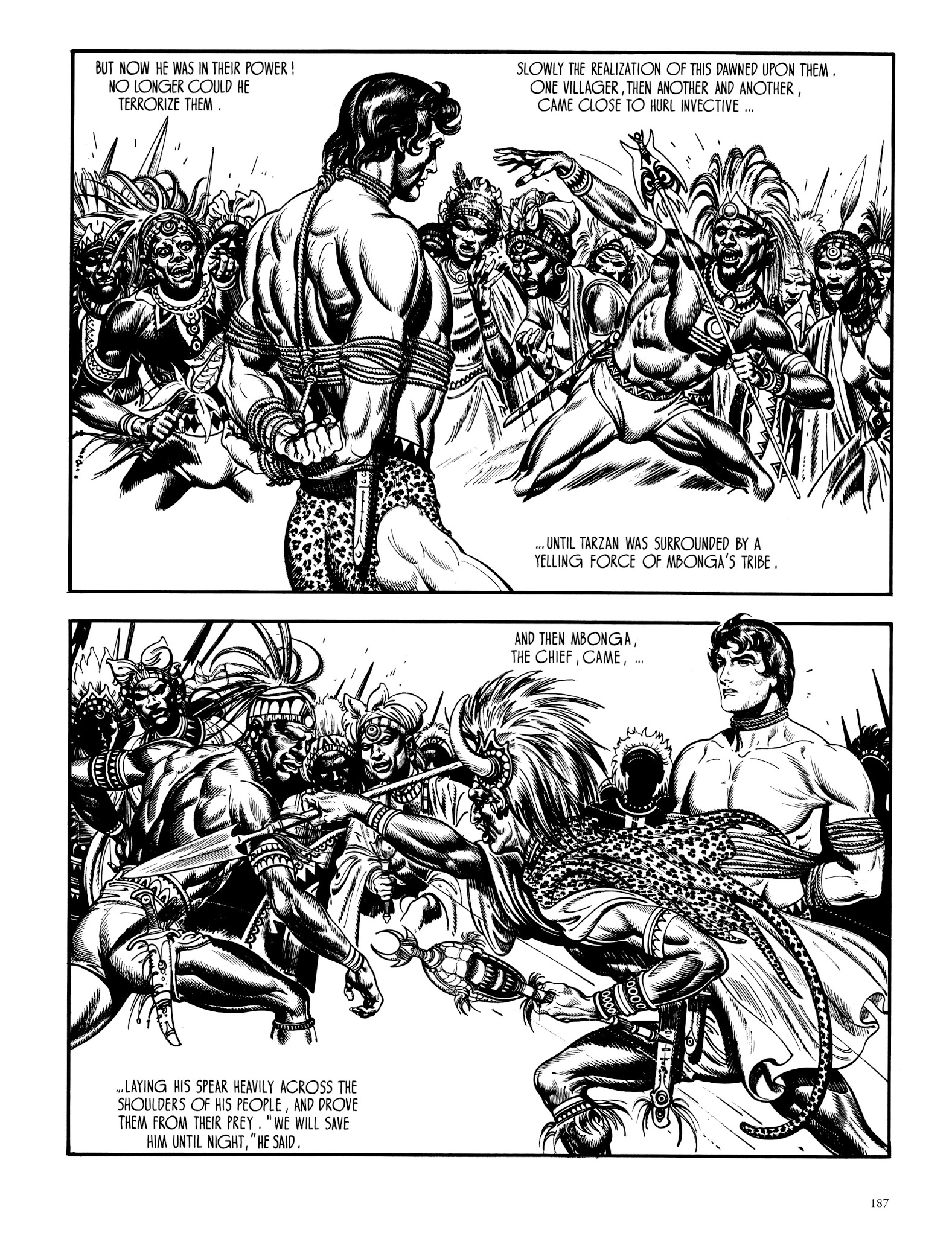 Read online Edgar Rice Burroughs' Tarzan: Burne Hogarth's Lord of the Jungle comic -  Issue # TPB - 186