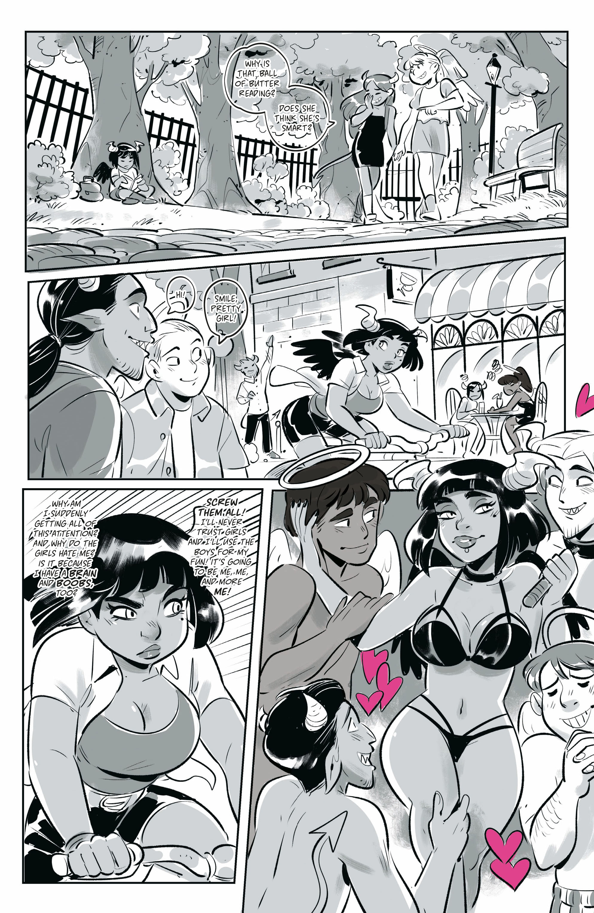 Read online Mirka Andolfo's Sweet Paprika: Black White & Pink (One-Shot) comic -  Issue # Full - 14