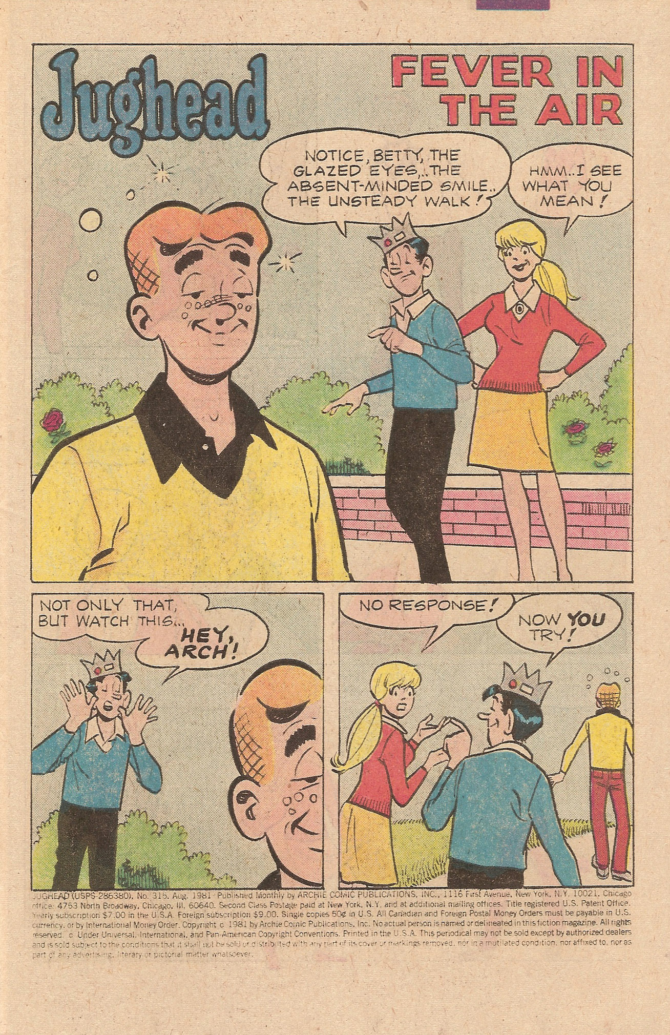 Read online Jughead (1965) comic -  Issue #315 - 3