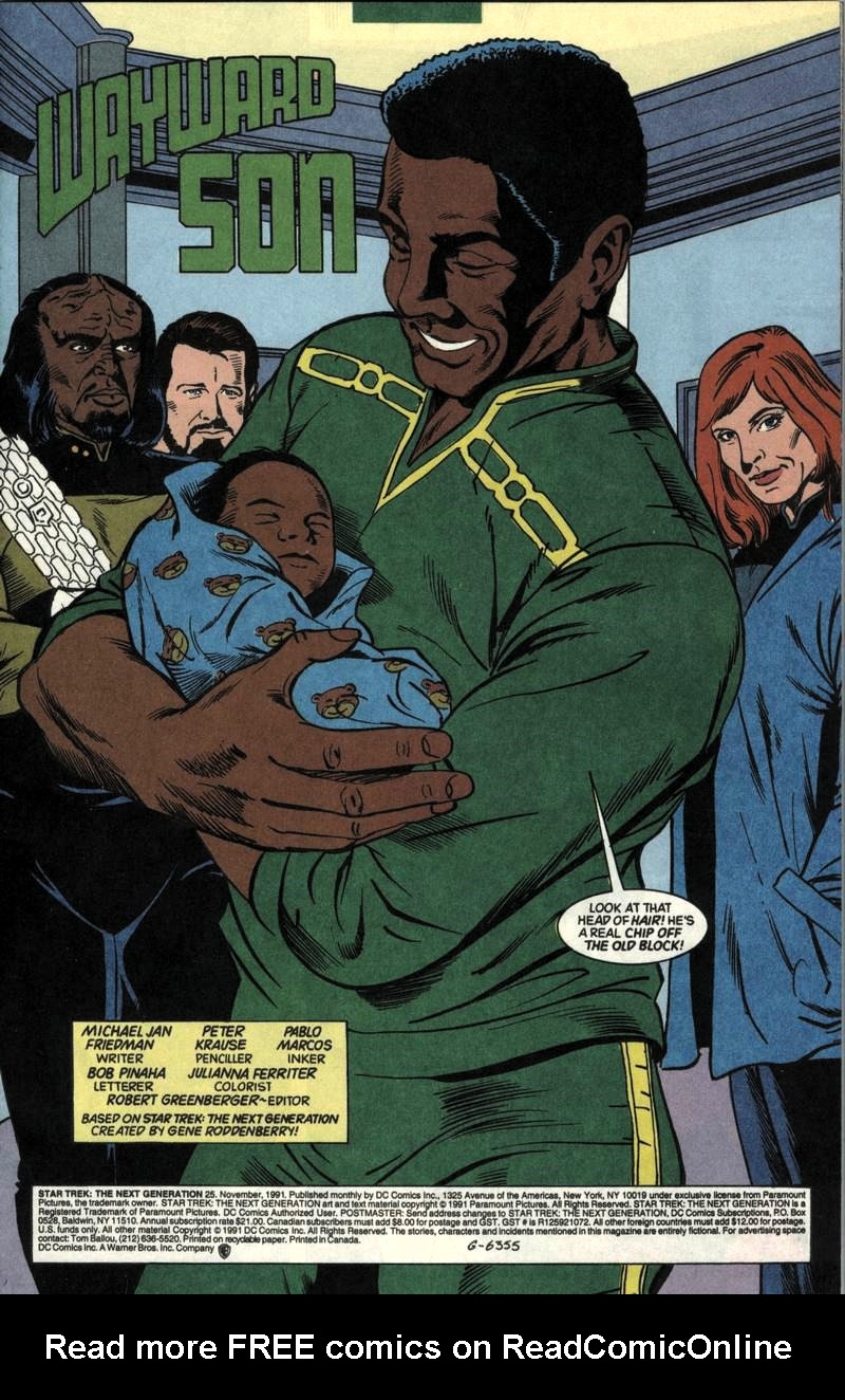 Read online Star Trek: The Next Generation (1989) comic -  Issue #25 - 2