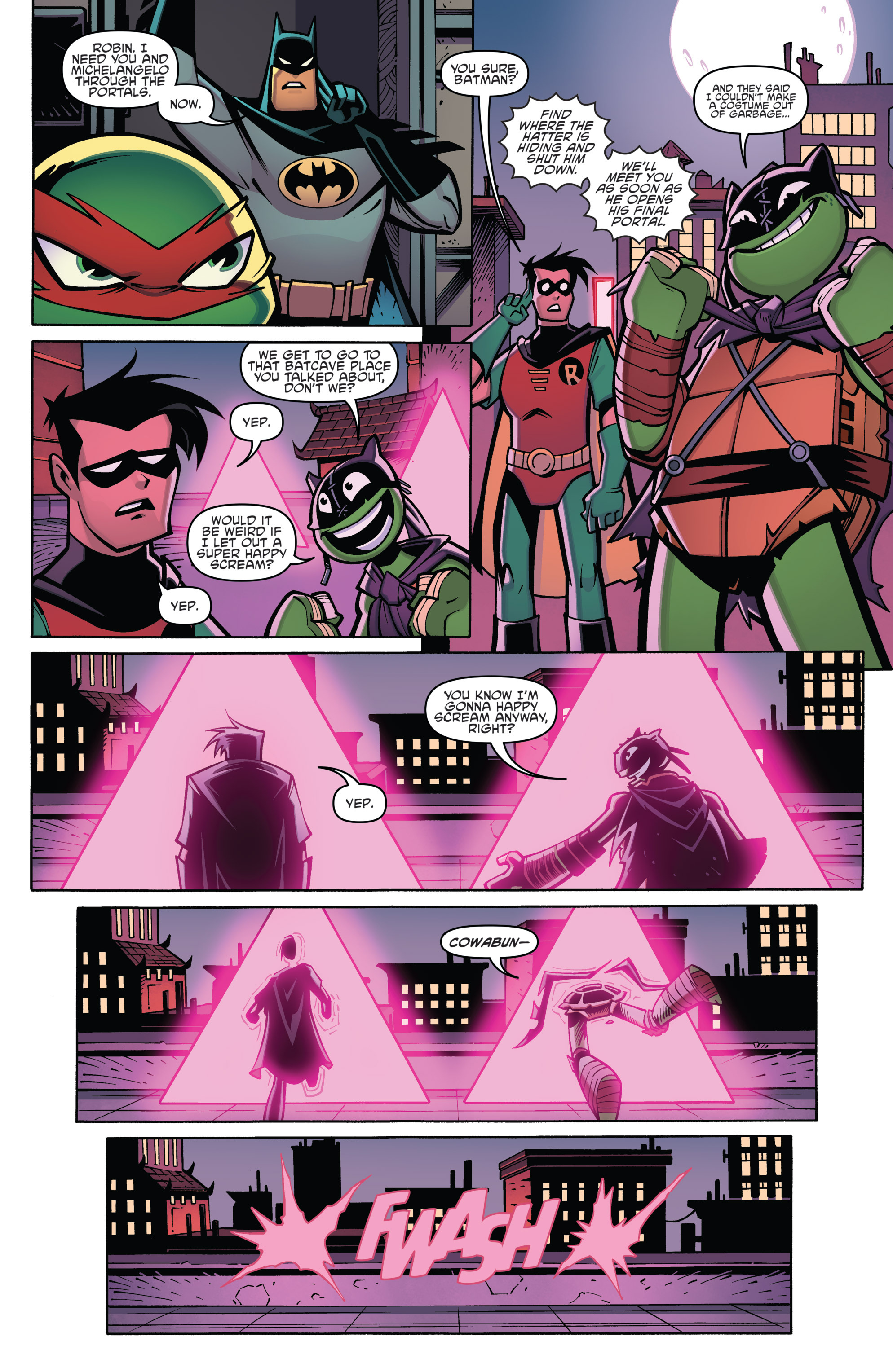 Read online Batman/Teenage Mutant Ninja Turtles Adventure comic -  Issue #5 - 7