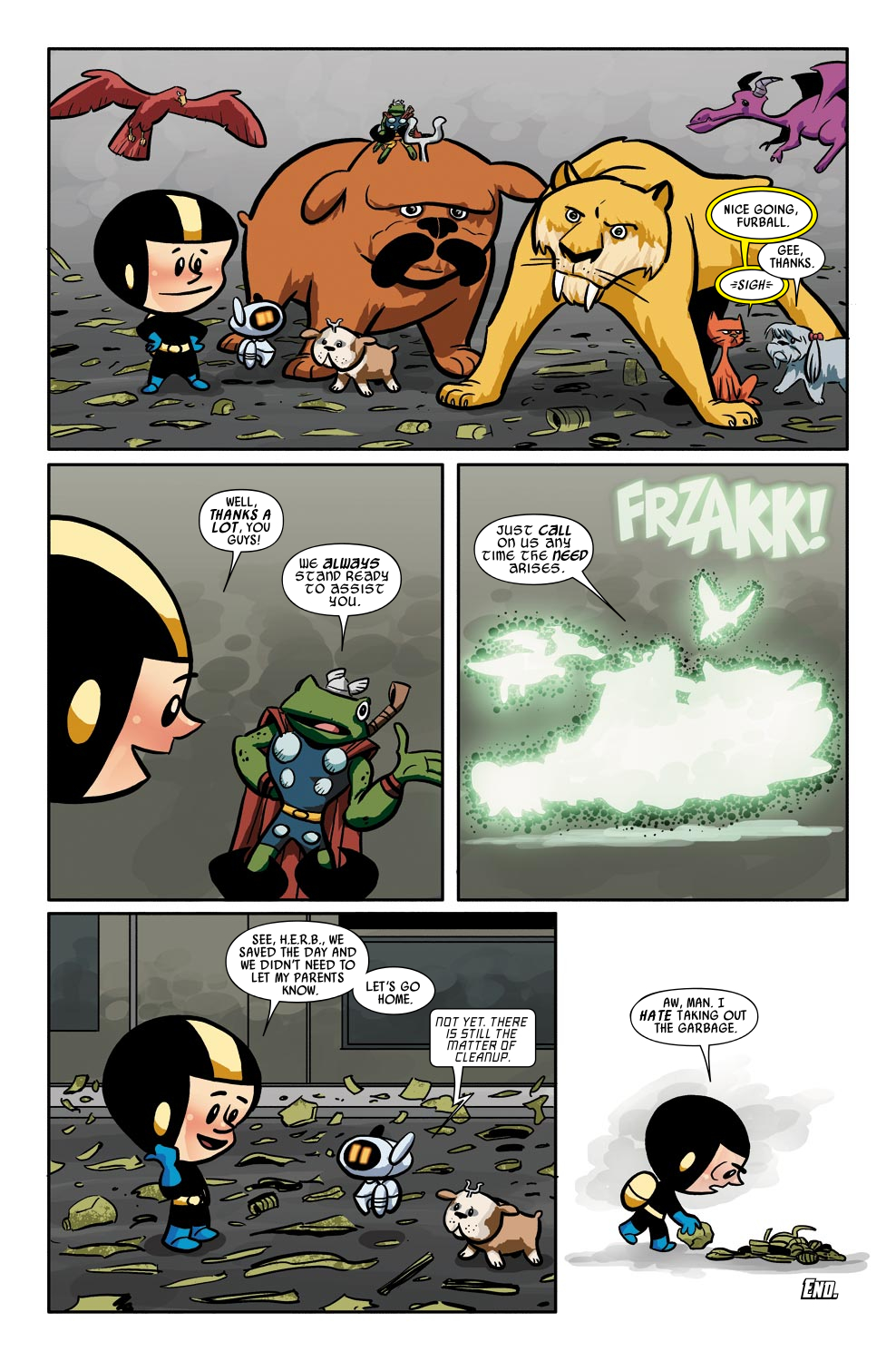 Read online Tails of the Pet Avengers: The Dogs of Summer comic -  Issue # Full - 17