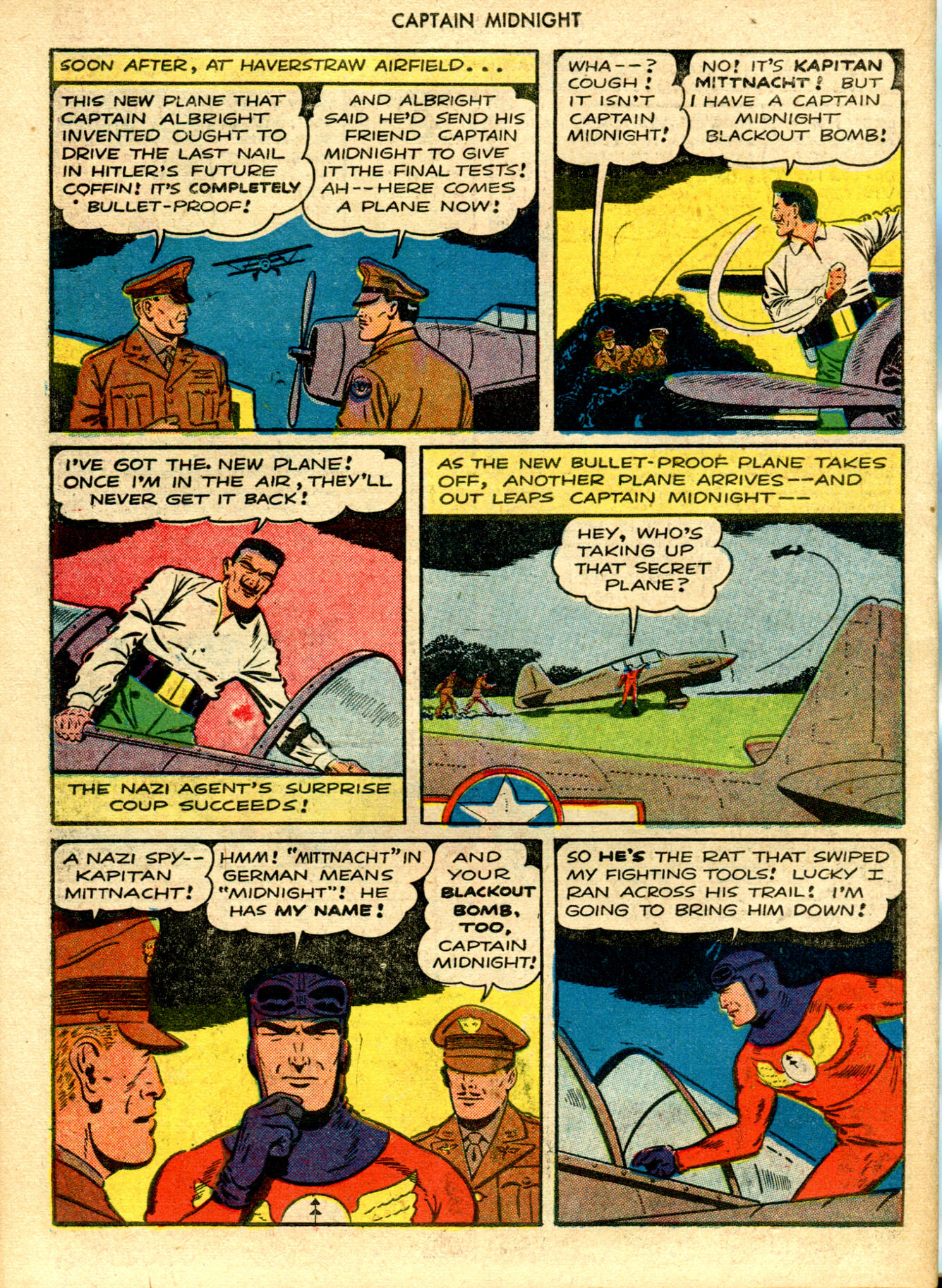 Read online Captain Midnight (1942) comic -  Issue #18 - 42