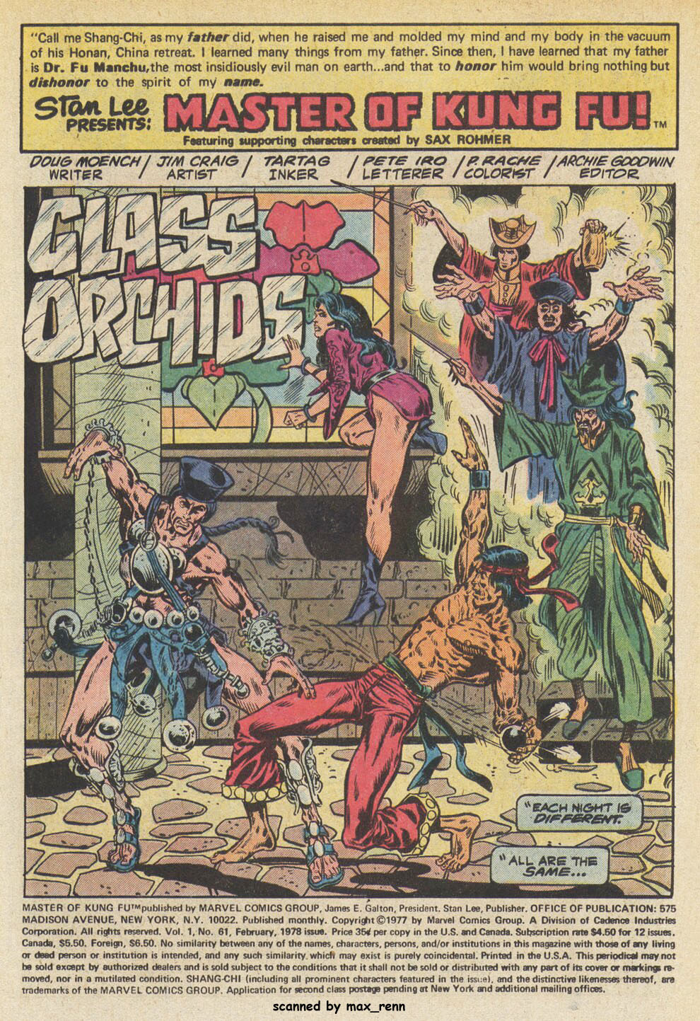 Master of Kung Fu (1974) issue 61 - Page 2