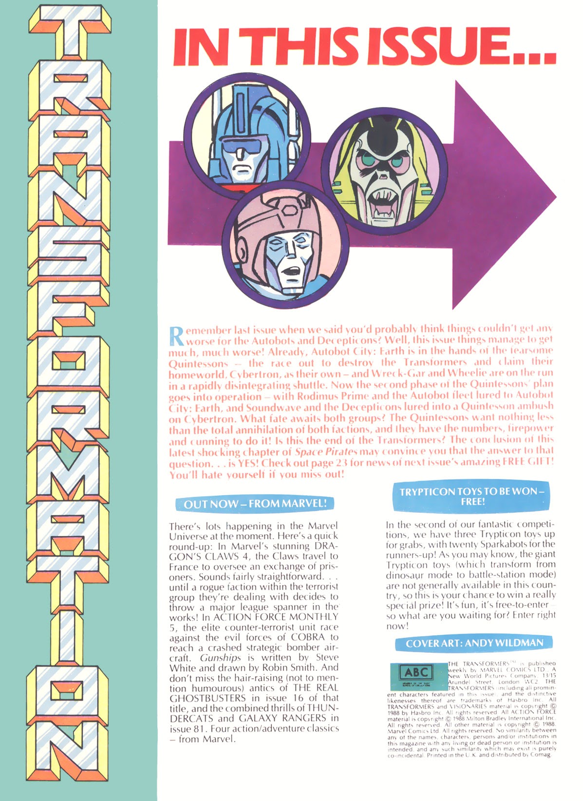 Read online The Transformers (UK) comic -  Issue #185 - 2