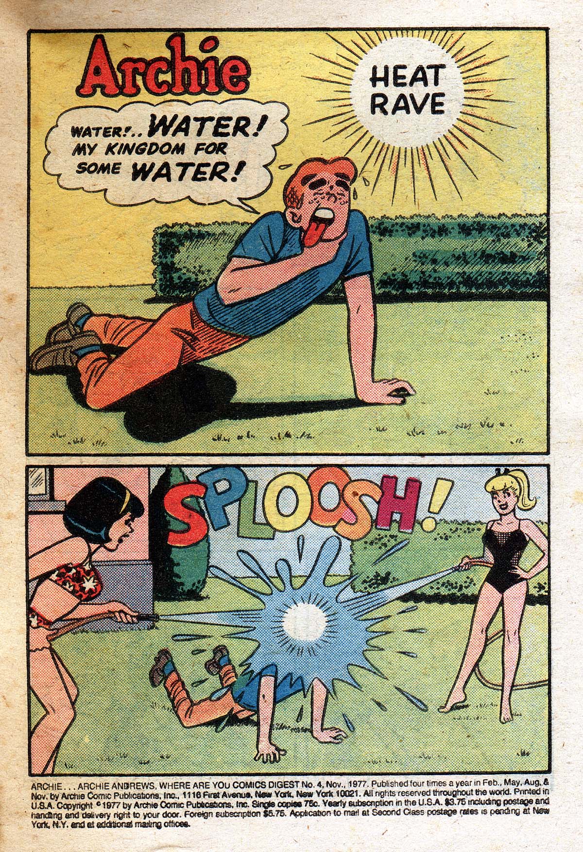 Read online Archie...Archie Andrews, Where Are You? Digest Magazine comic -  Issue #4 - 2