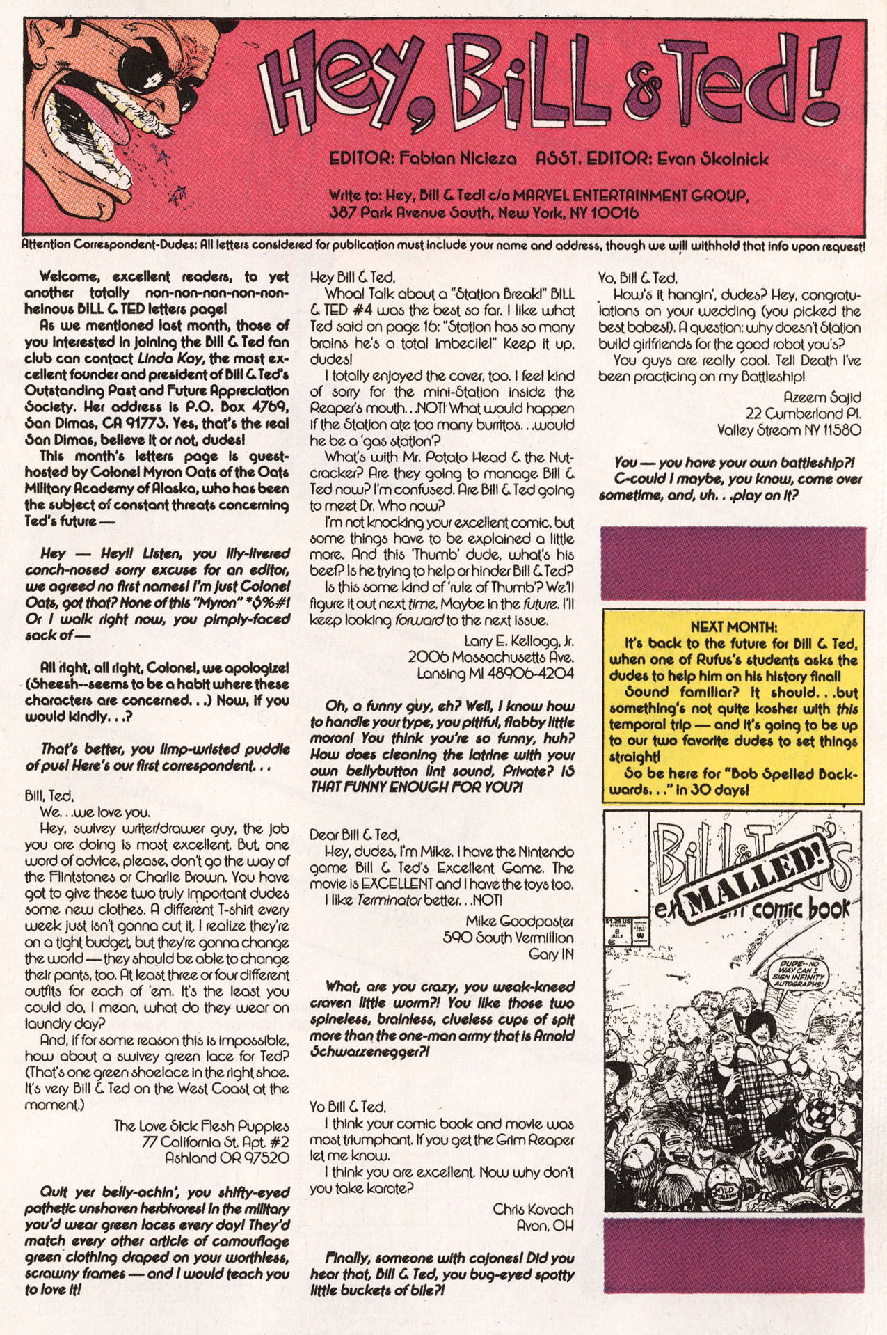 Read online Bill & Ted's Excellent Comic Book comic -  Issue #7 - 32