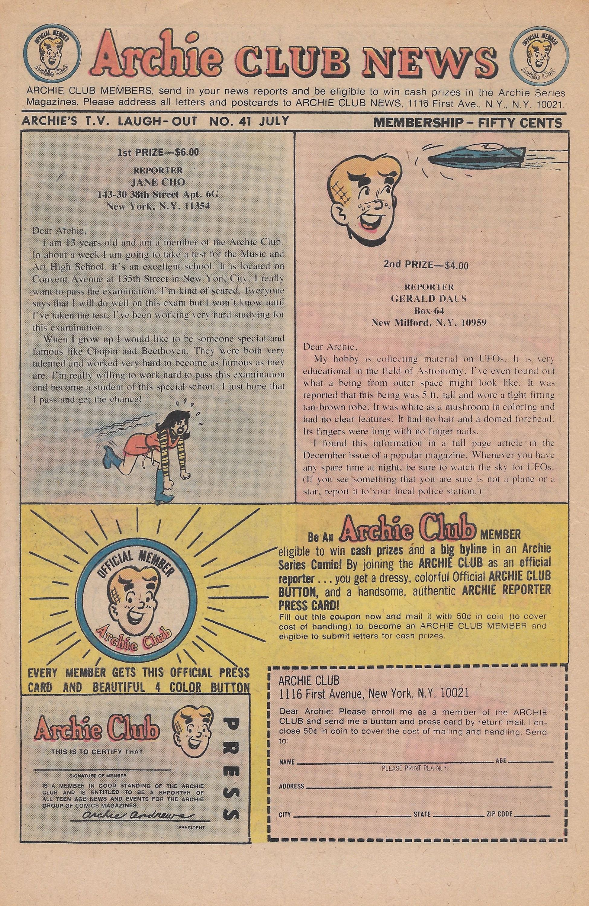 Read online Archie's TV Laugh-Out comic -  Issue #41 - 18