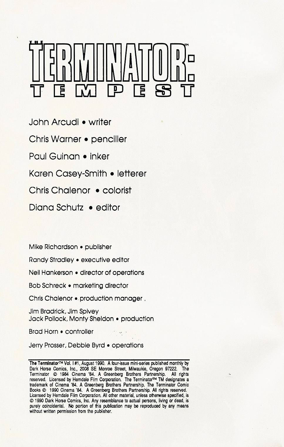 Read online The Terminator (1990) comic -  Issue #1 - 2