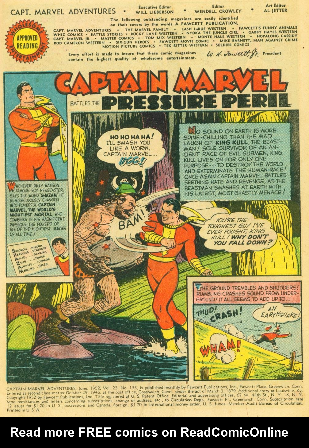 Read online Captain Marvel Adventures comic -  Issue #133 - 3