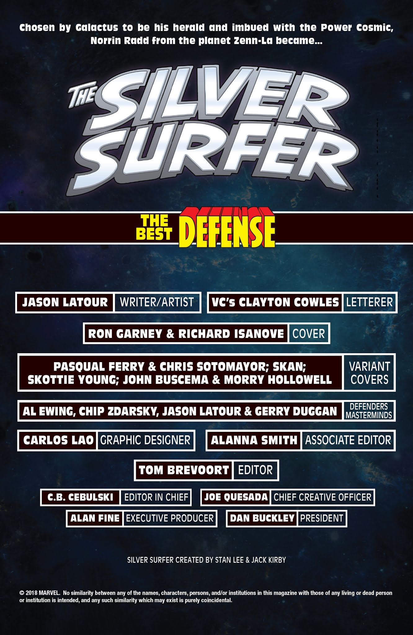 Read online Silver Surfer: The Best Defense comic -  Issue # Full - 2