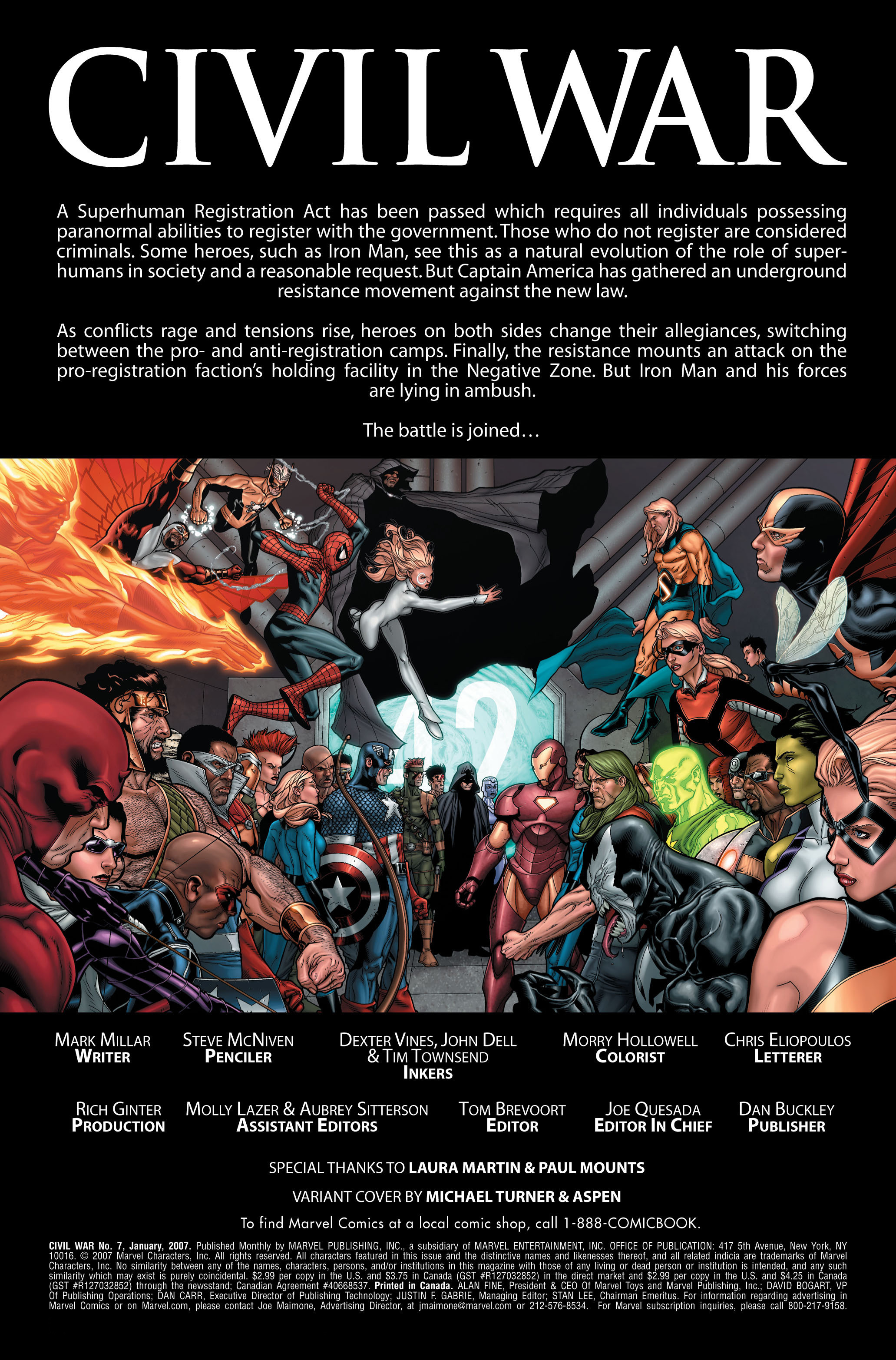 Read online Civil War (2006) comic -  Issue #7 - 3