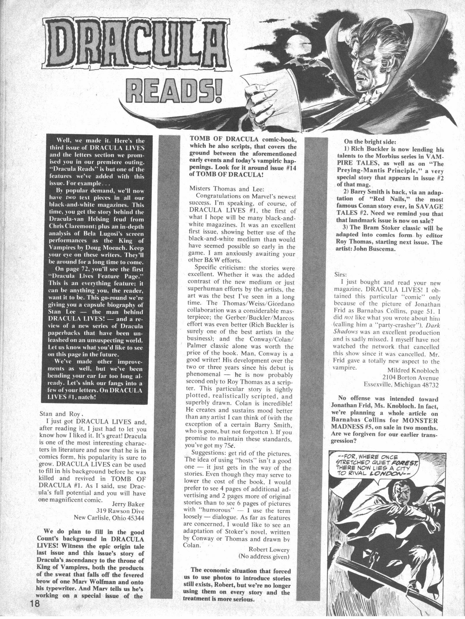 Read online Dracula Lives comic -  Issue #3 - 18