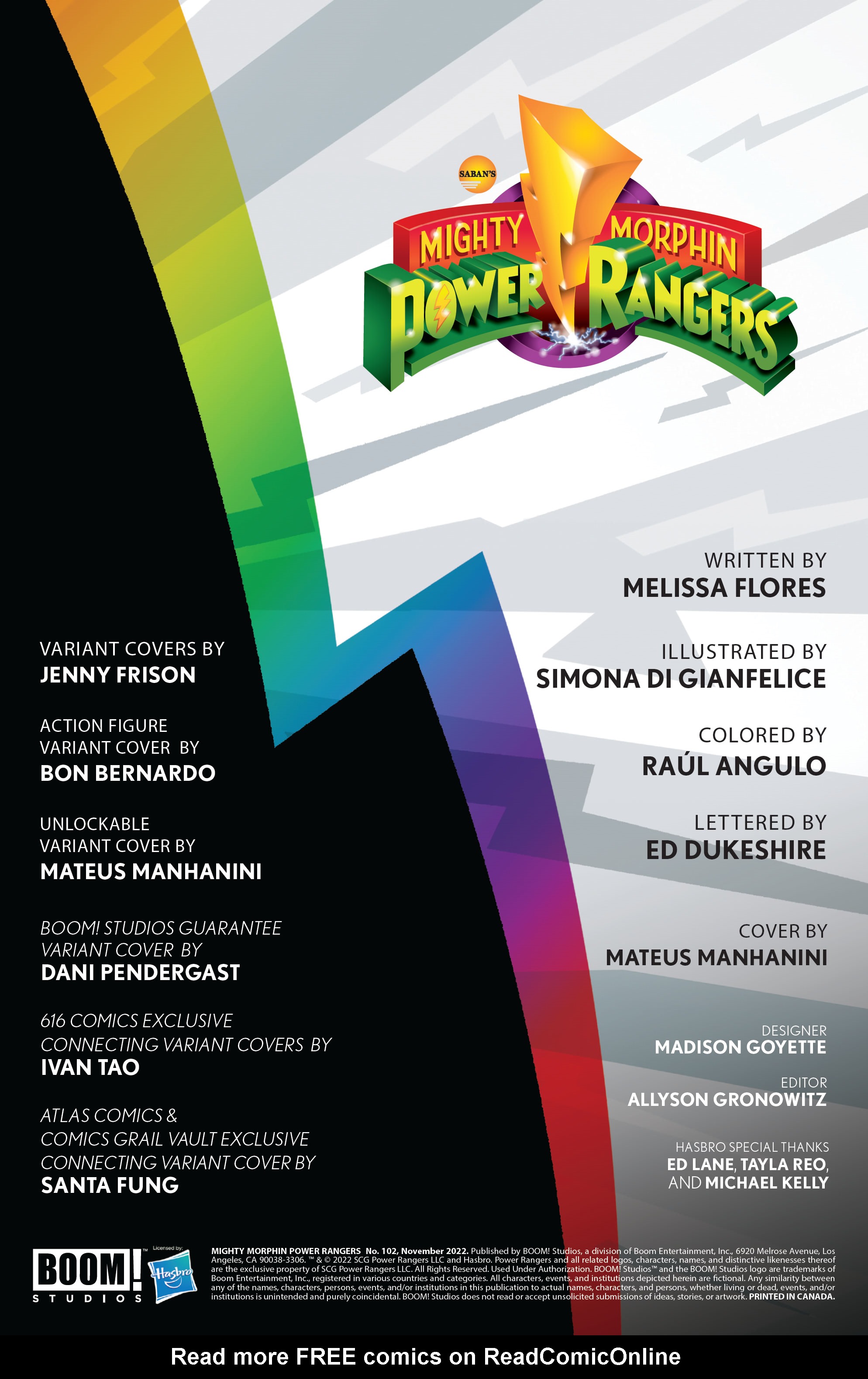 Read online Mighty Morphin Power Rangers comic -  Issue #102 - 2