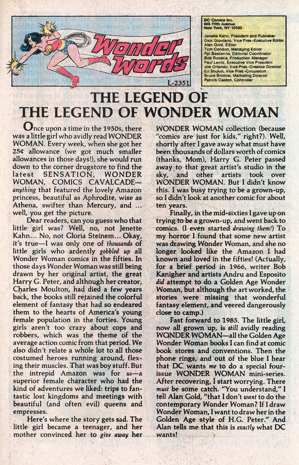 Read online The Legend of Wonder Woman (1986) comic -  Issue #2 - 25