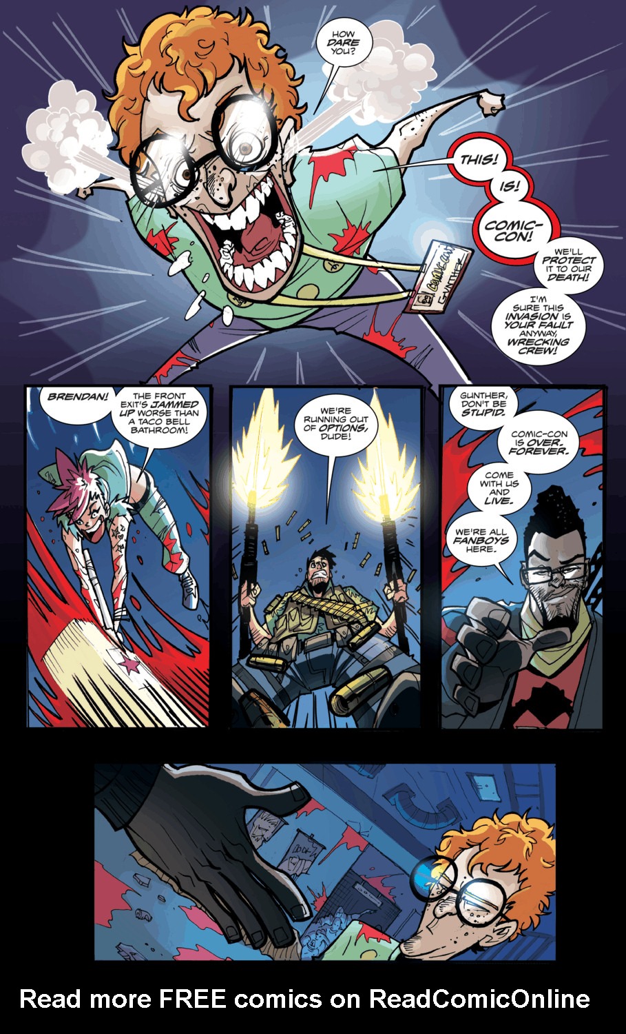 Read online Fanboys vs. Zombies comic -  Issue #8 - 14