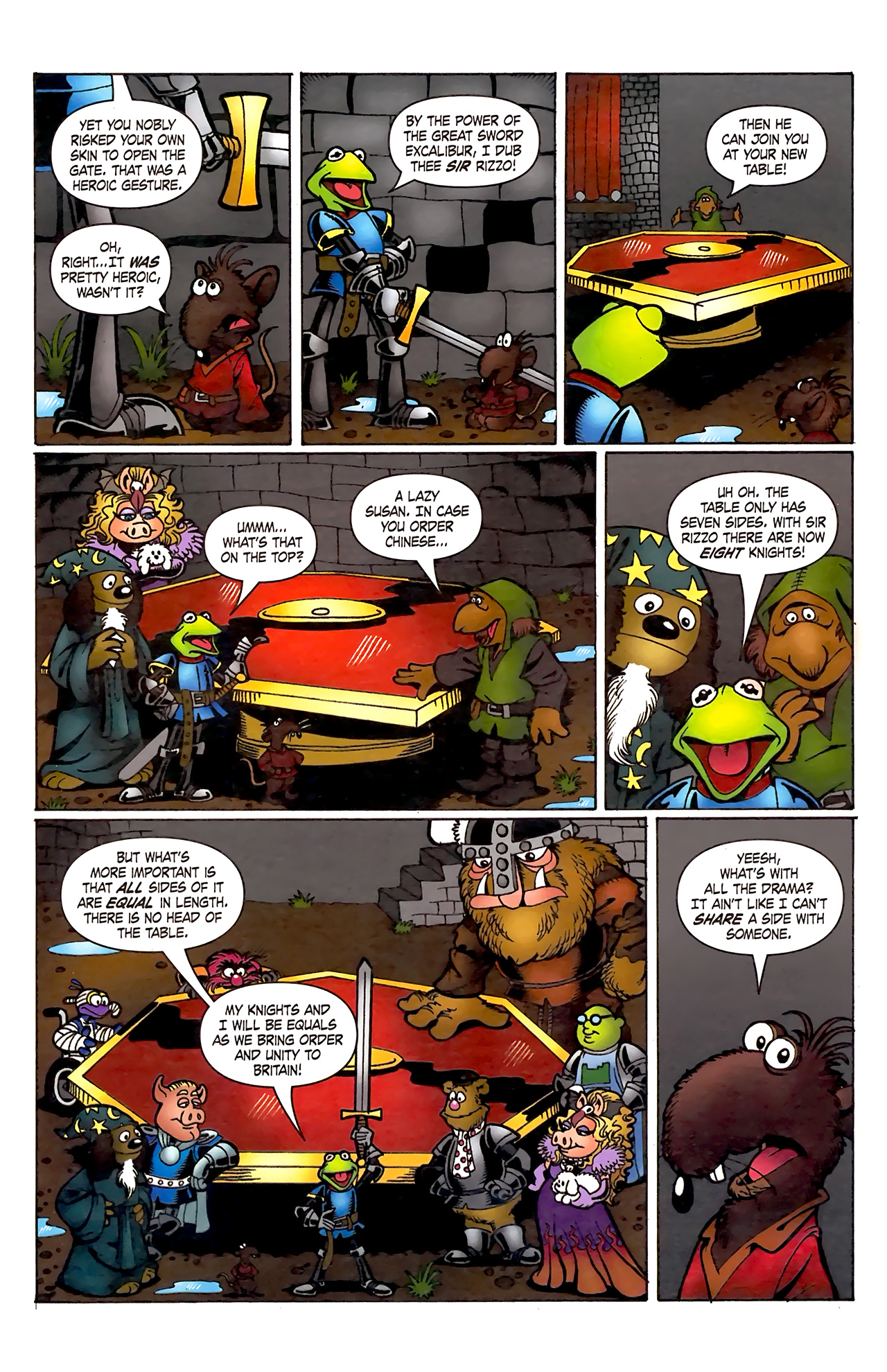 Read online Muppet King Arthur comic -  Issue #2 - 22