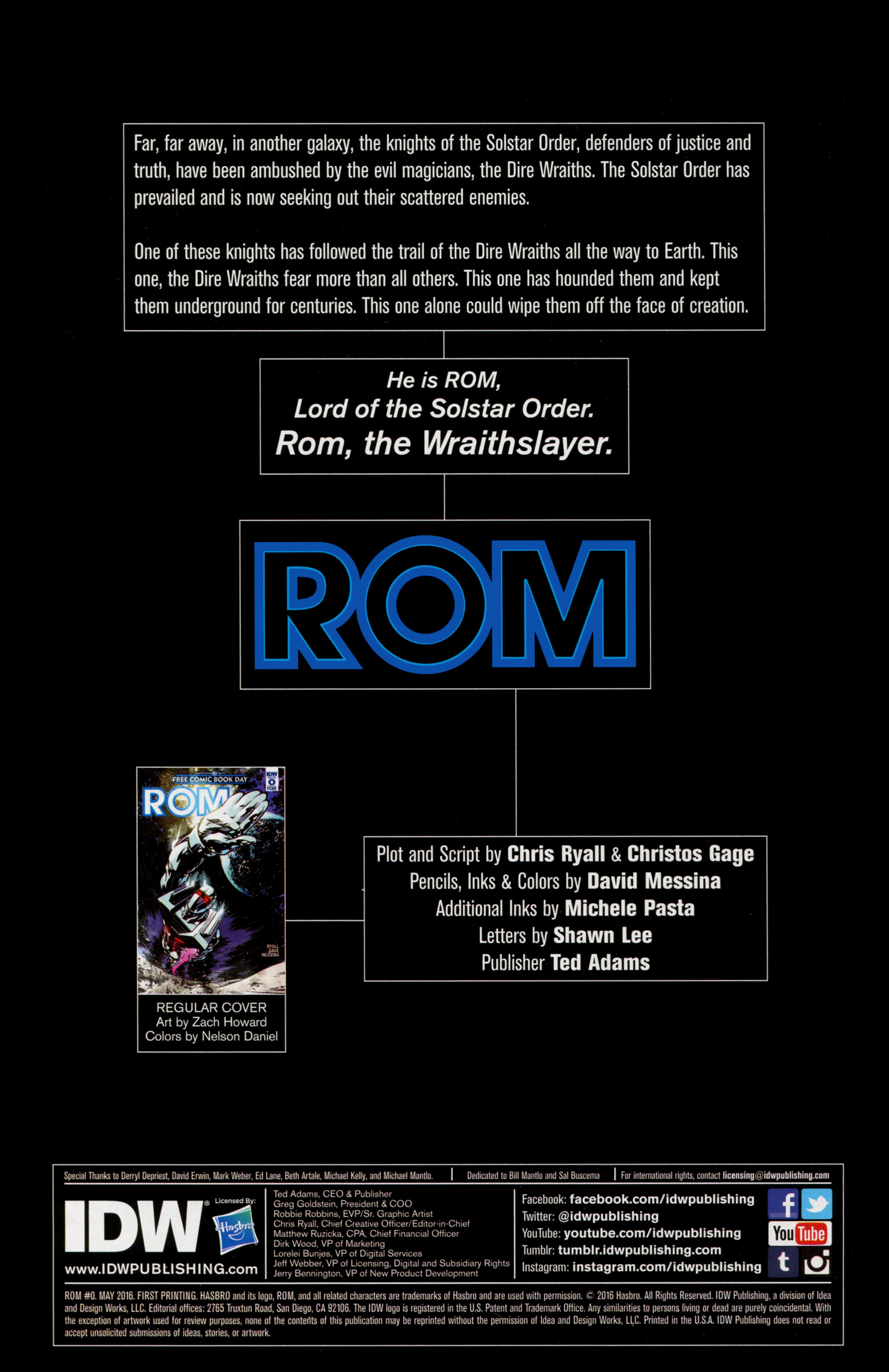 Read online ROM (2016) comic -  Issue #0 - 2