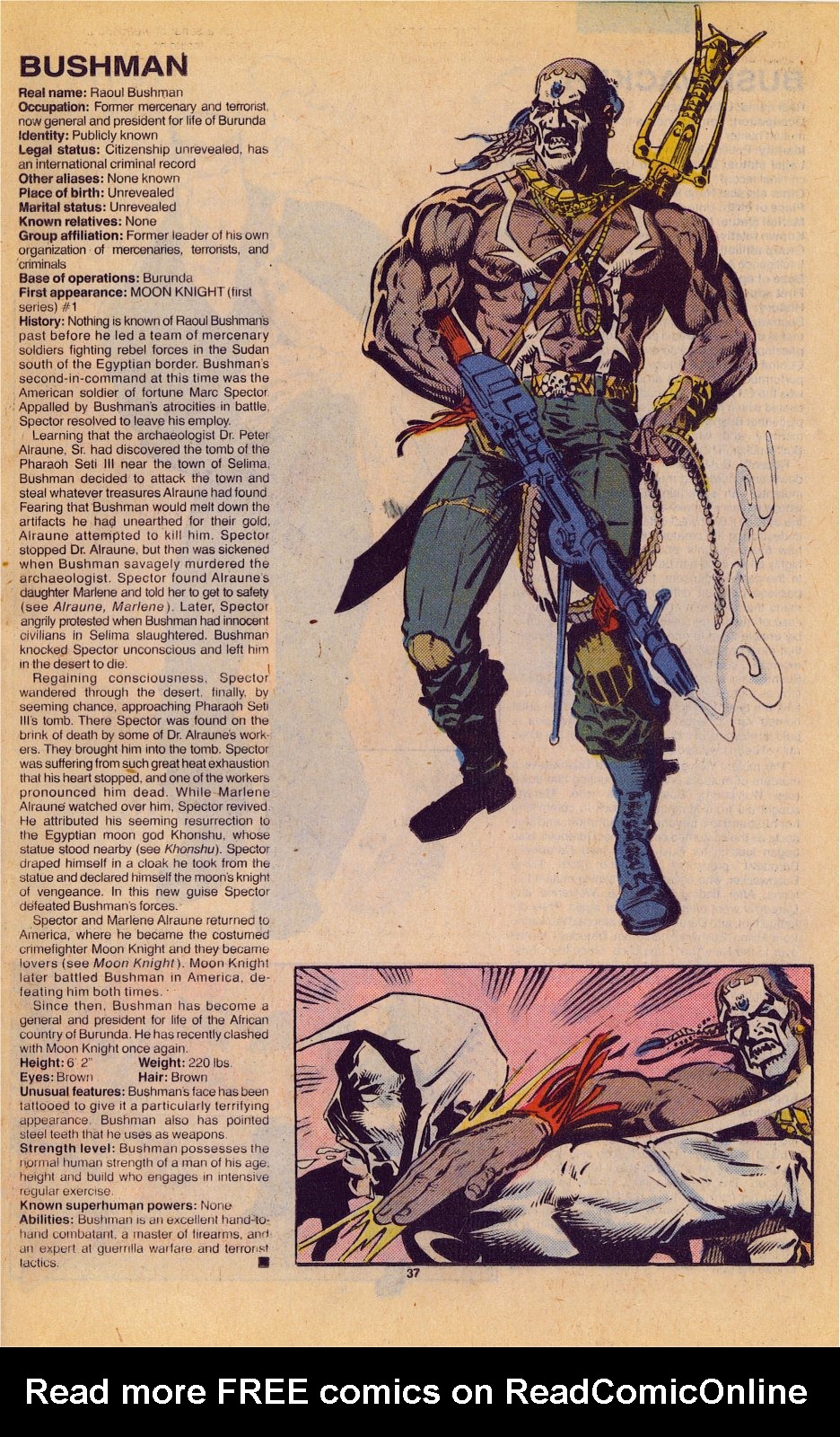 Read online The Official Handbook of the Marvel Universe: Update '89 comic -  Issue #1 - 40
