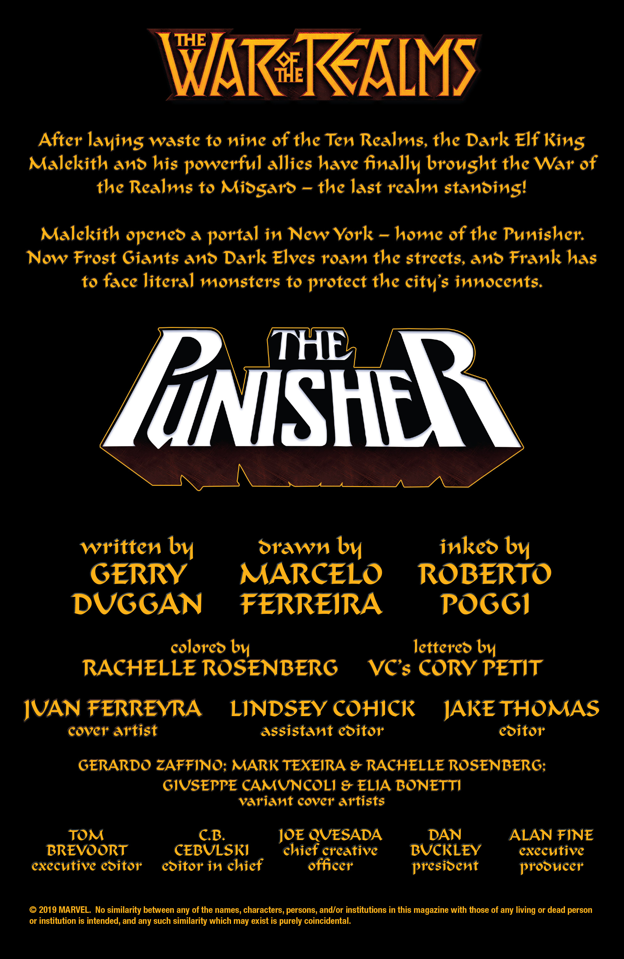 Read online War of the Realms: Punisher comic -  Issue #1 - 2