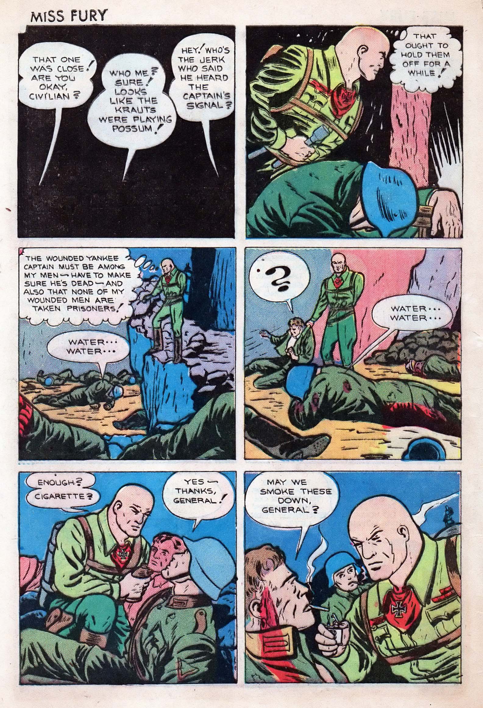 Read online Miss Fury (1942) comic -  Issue #5 - 6