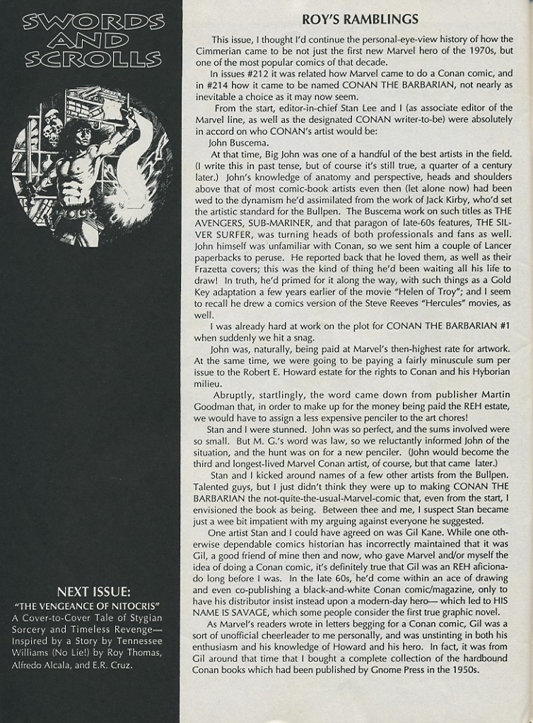 Read online The Savage Sword Of Conan comic -  Issue #215 - 64