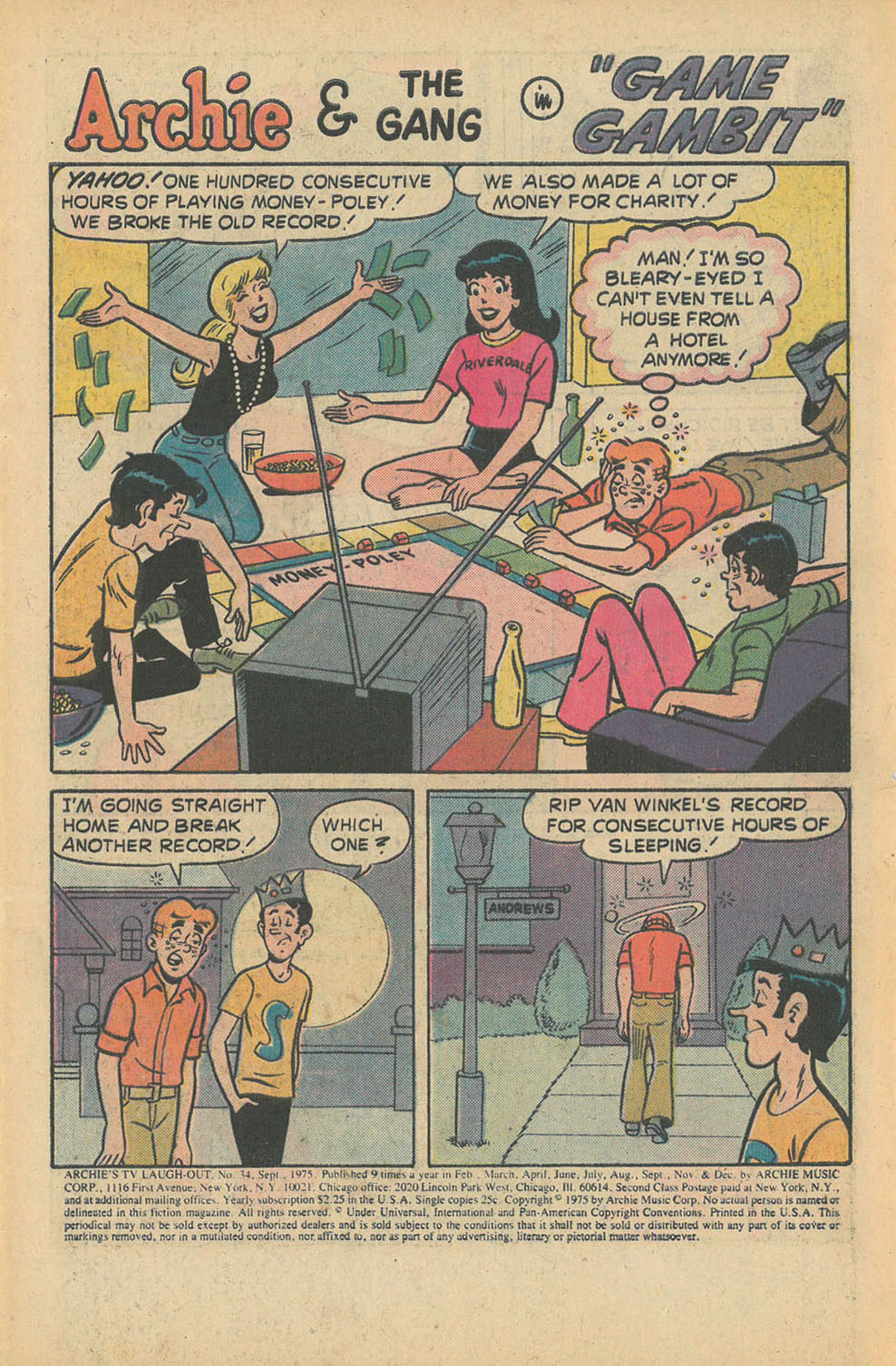 Read online Archie's TV Laugh-Out comic -  Issue #34 - 3