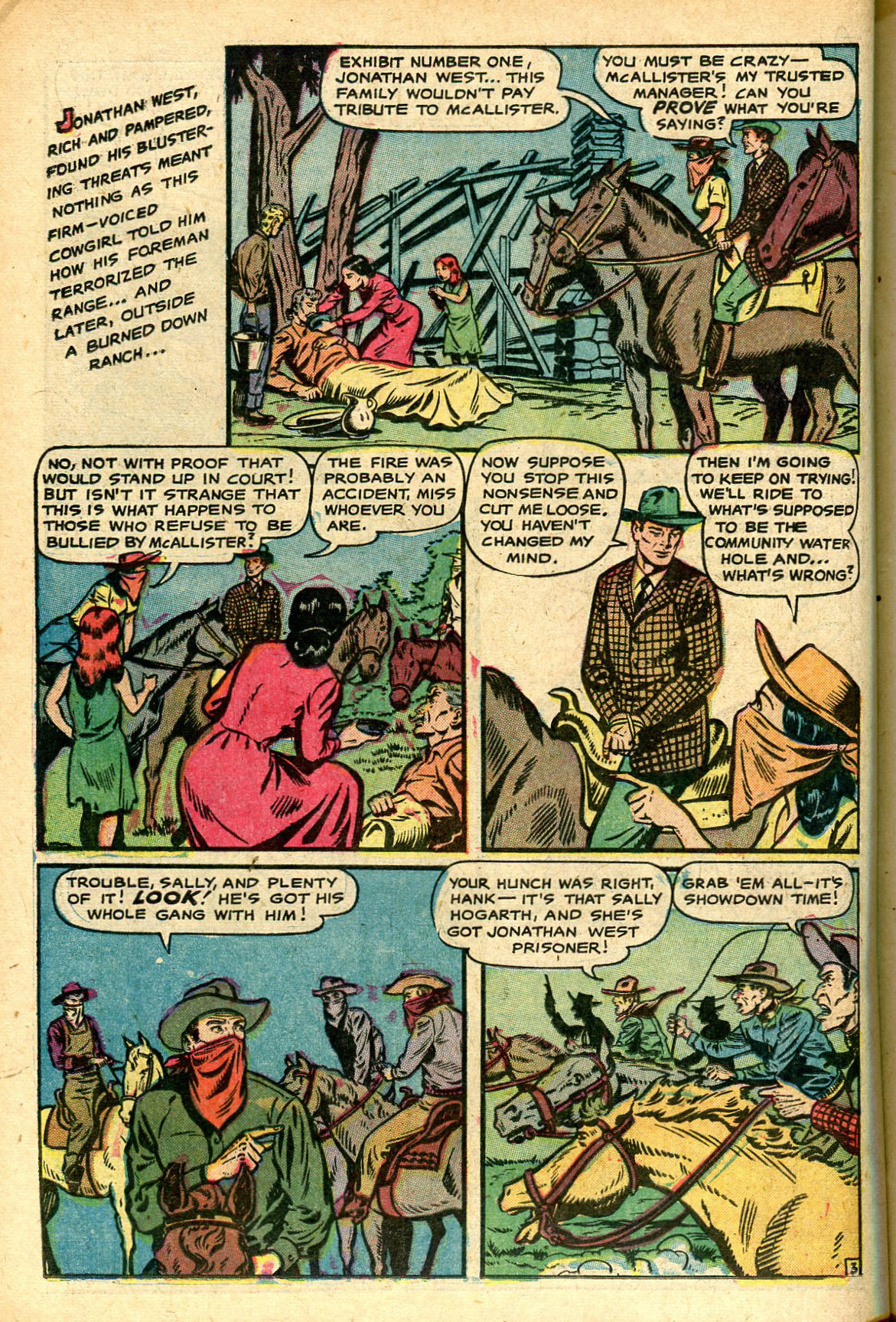 Read online Cowgirl Romances (1950) comic -  Issue #7 - 22