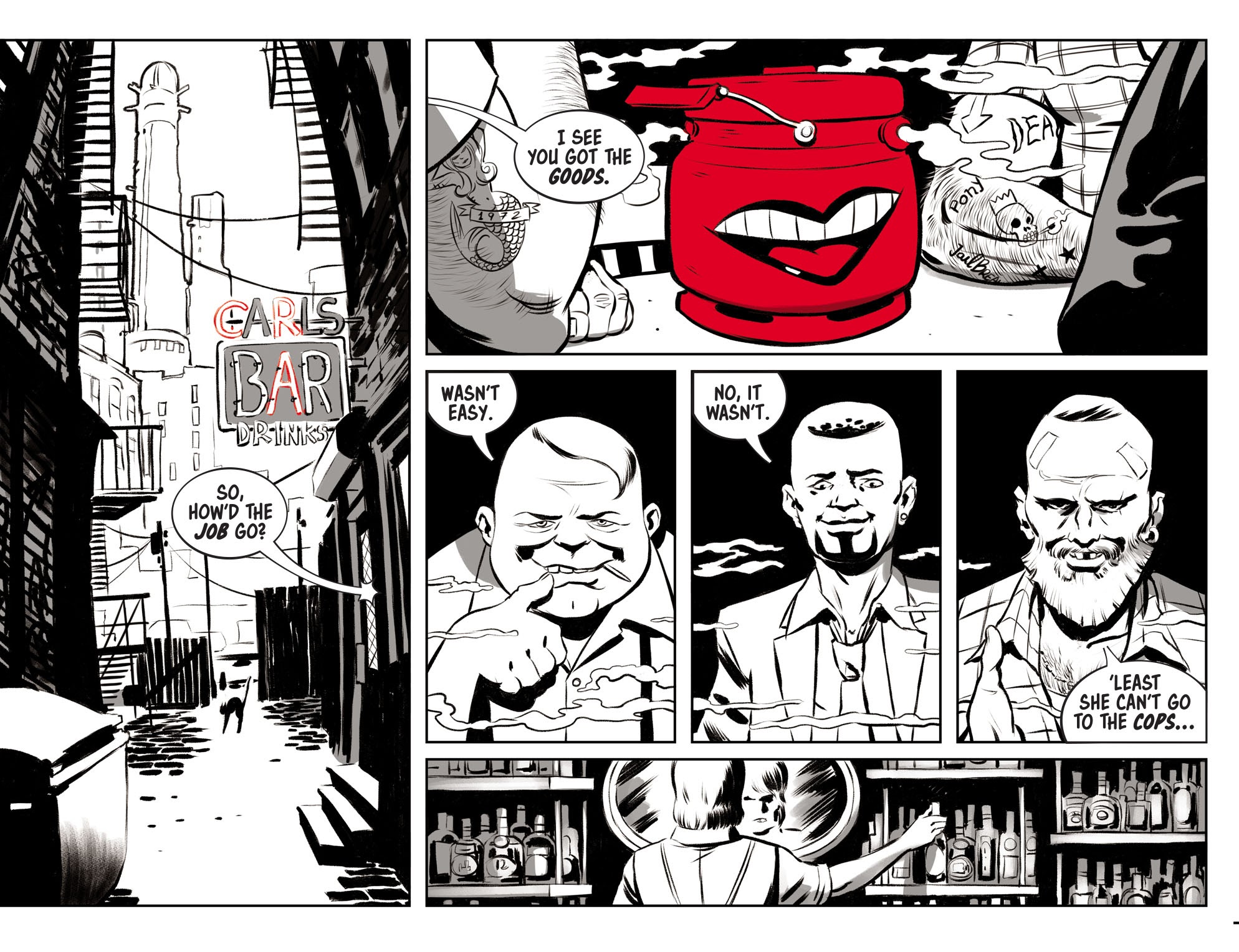 Read online Harley Quinn Black   White   Red comic -  Issue #3 - 4