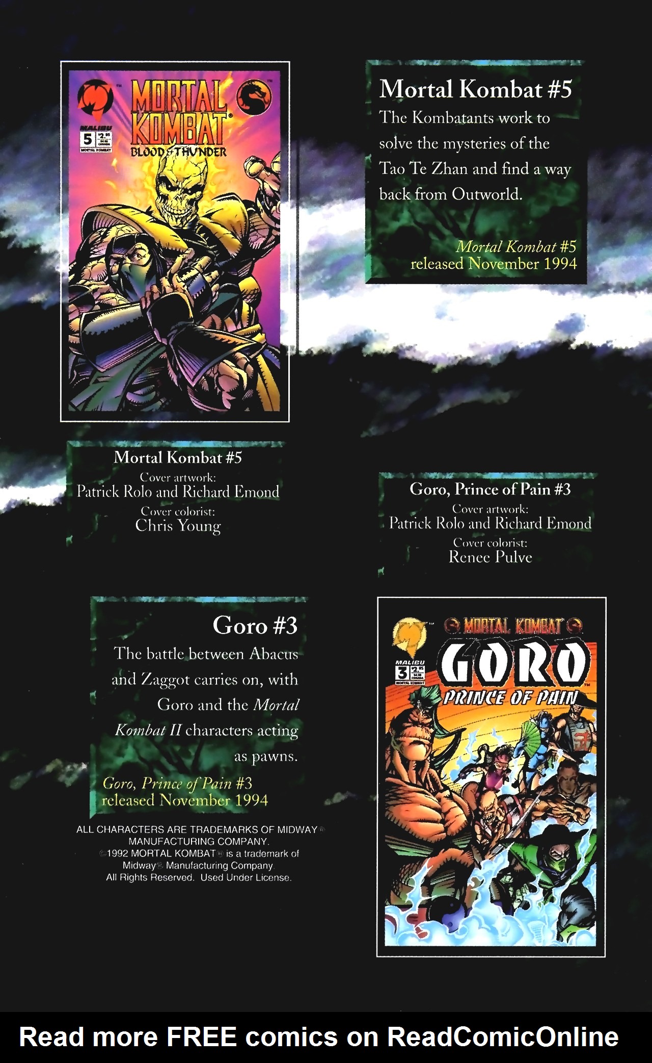 Read online Mortal Kombat (1994) comic -  Issue #0 - 26