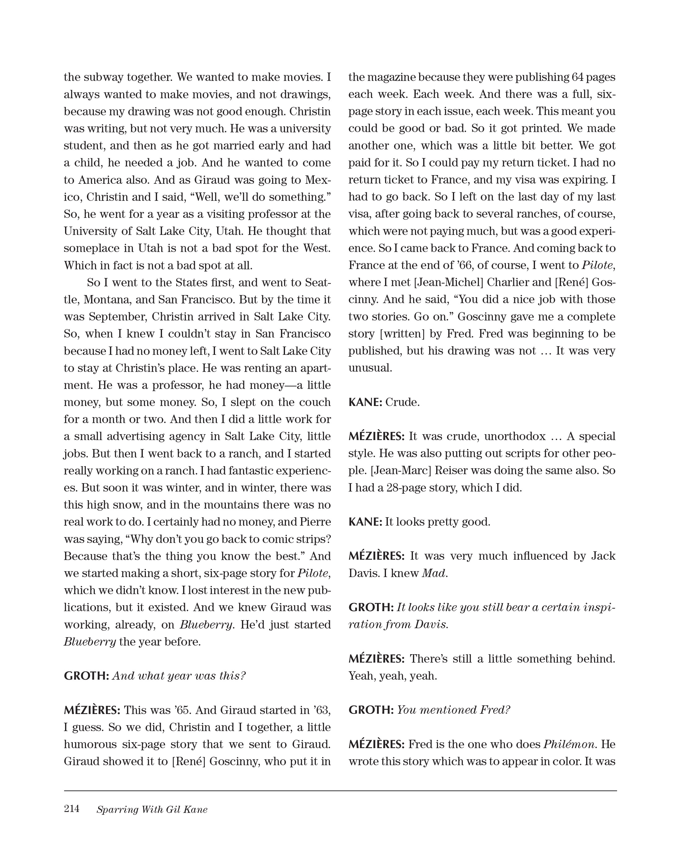 Read online Sparring With Gil Kane: Colloquies On Comic Art and Aesthetics comic -  Issue # TPB (Part 3) - 14