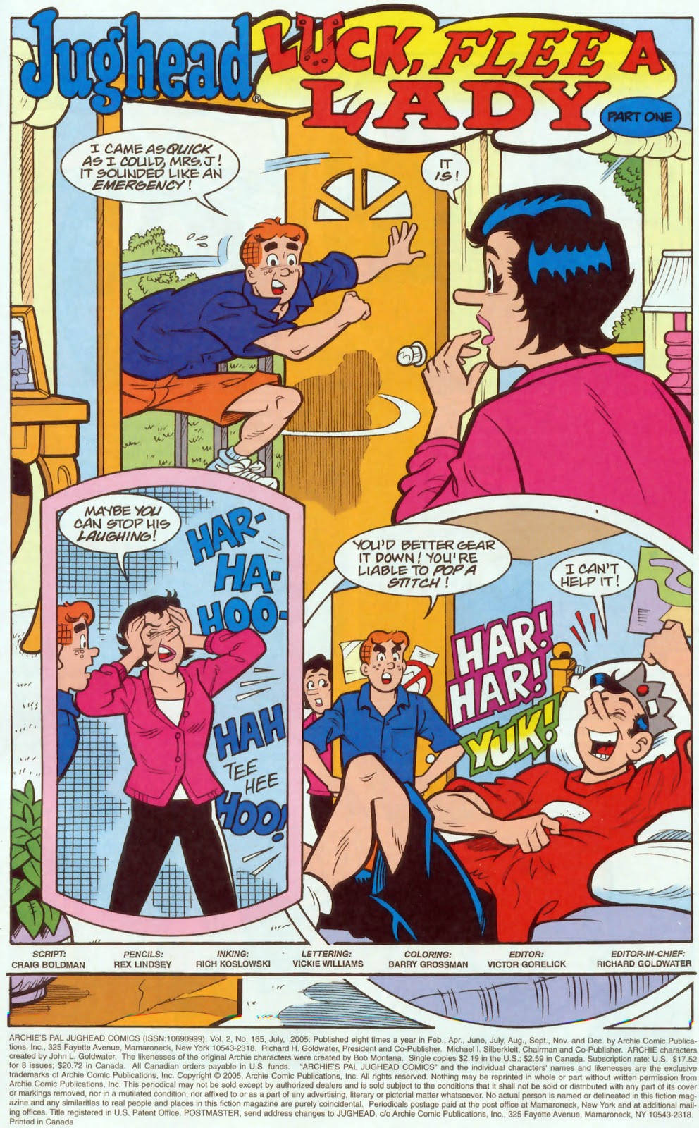 Archie's Pal Jughead Comics issue 165 - Page 2