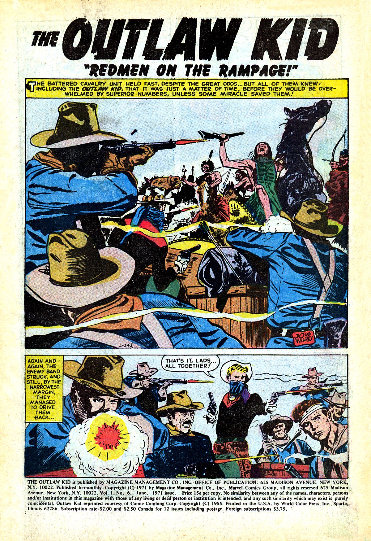 Read online The Outlaw Kid (1970) comic -  Issue #6 - 3