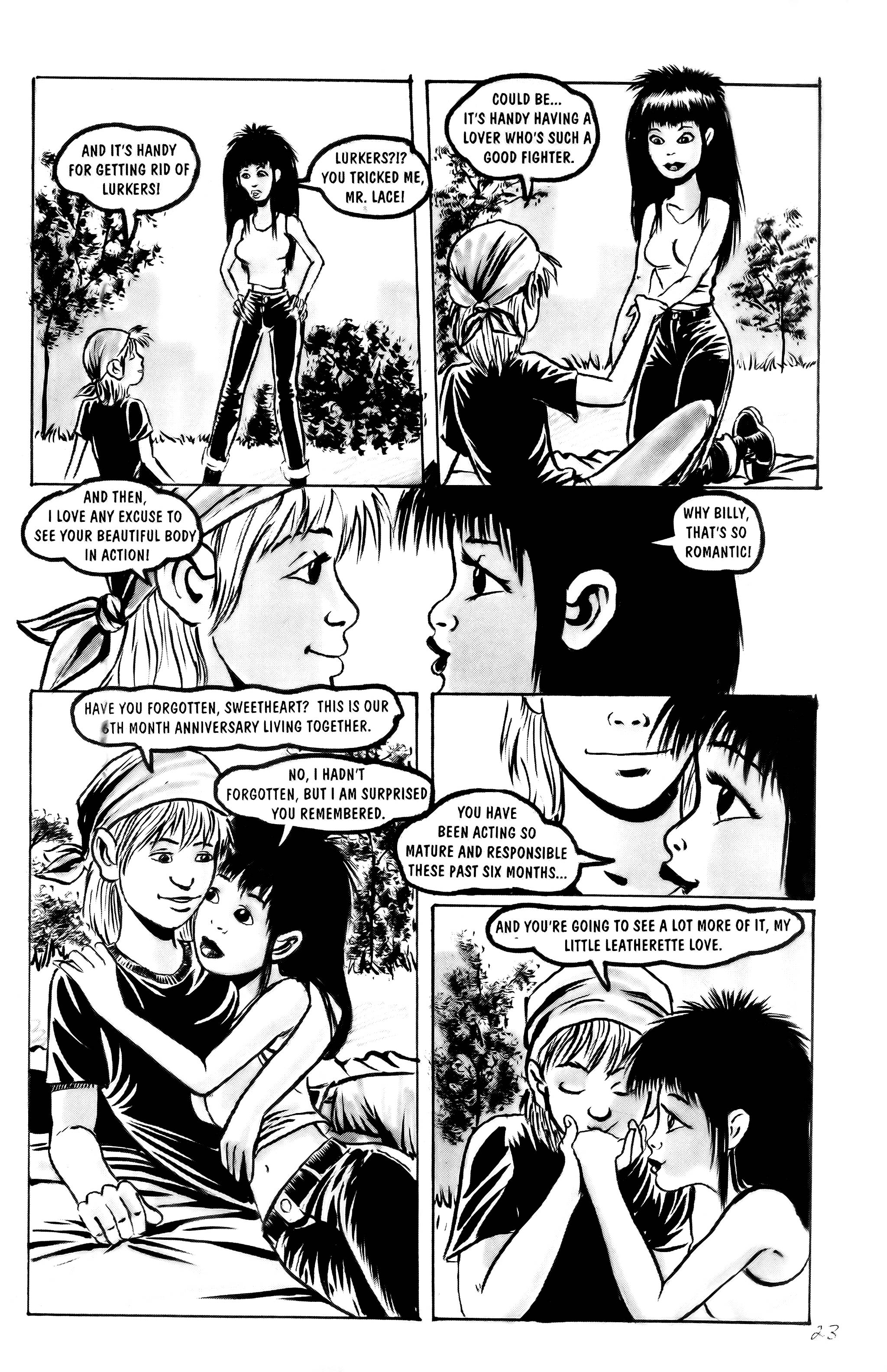 Read online Leather & Lace (1989) comic -  Issue #21 - 25