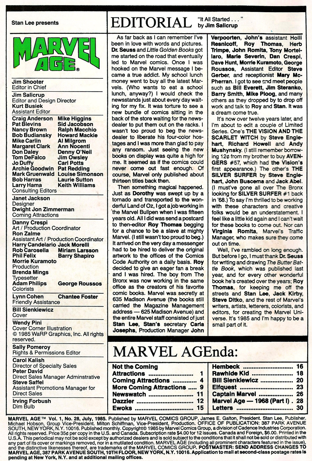 Read online Marvel Age comic -  Issue #28 - 2