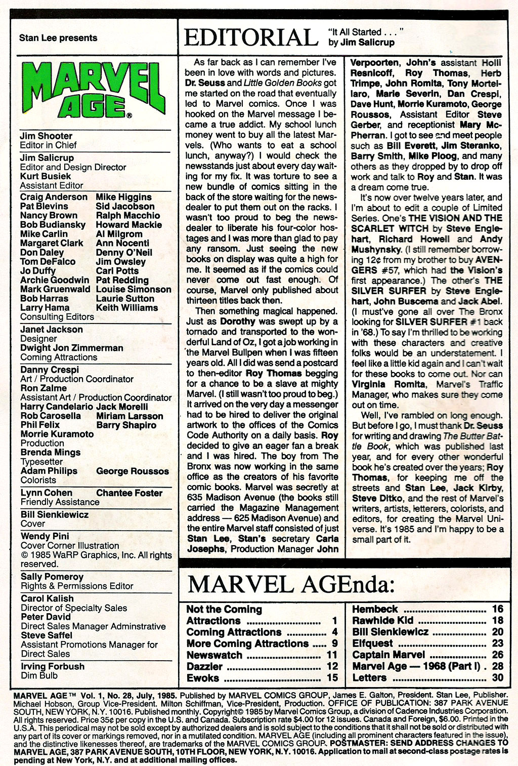 Read online Marvel Age comic -  Issue #28 - 2