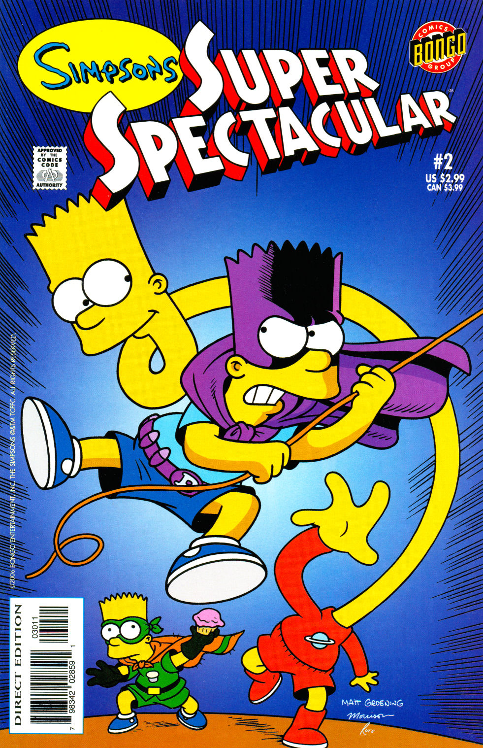 Read online Bongo Comics Presents Simpsons Super Spectacular comic -  Issue #2 - 1