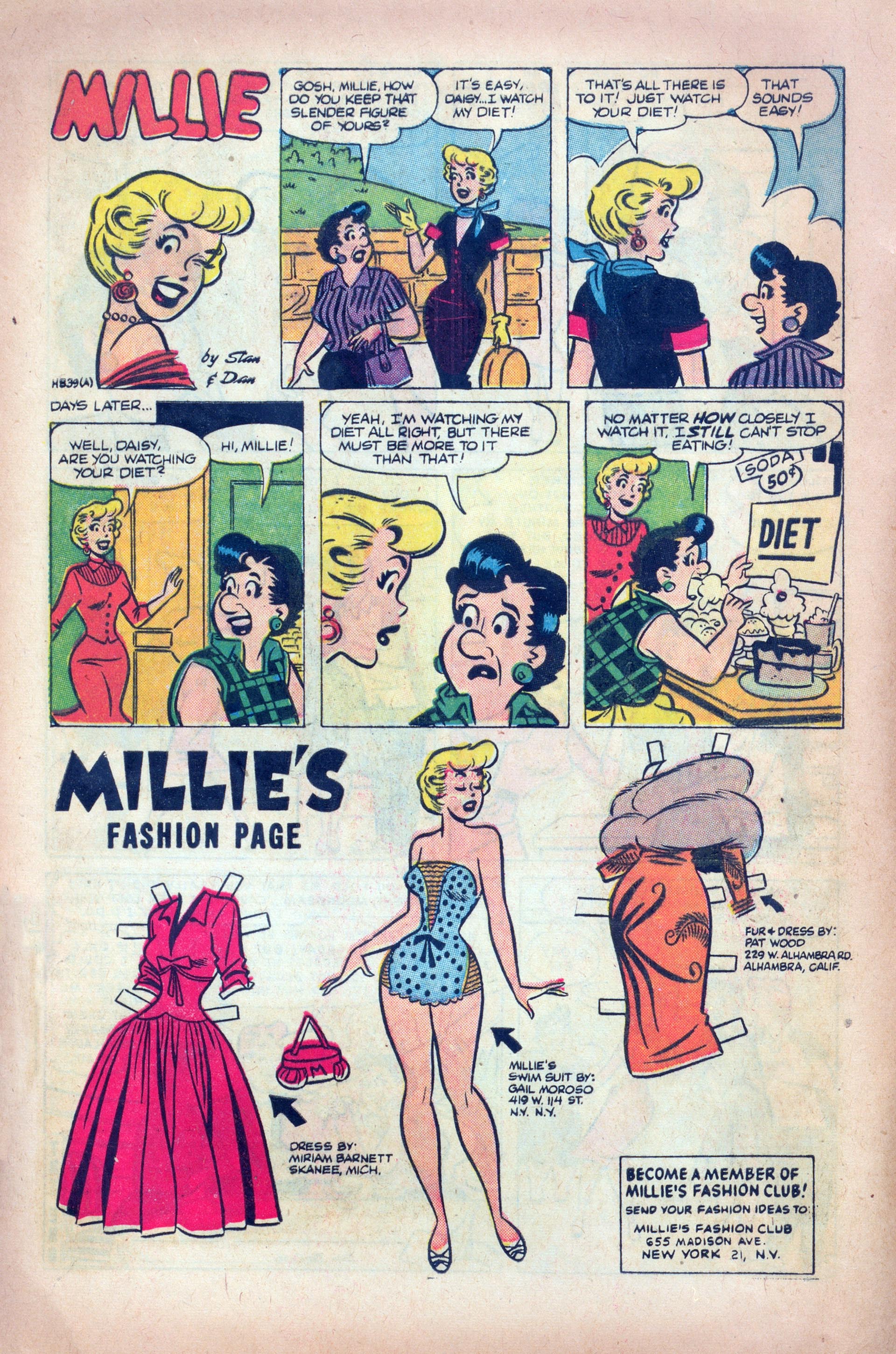 Read online Millie the Model comic -  Issue #68 - 8