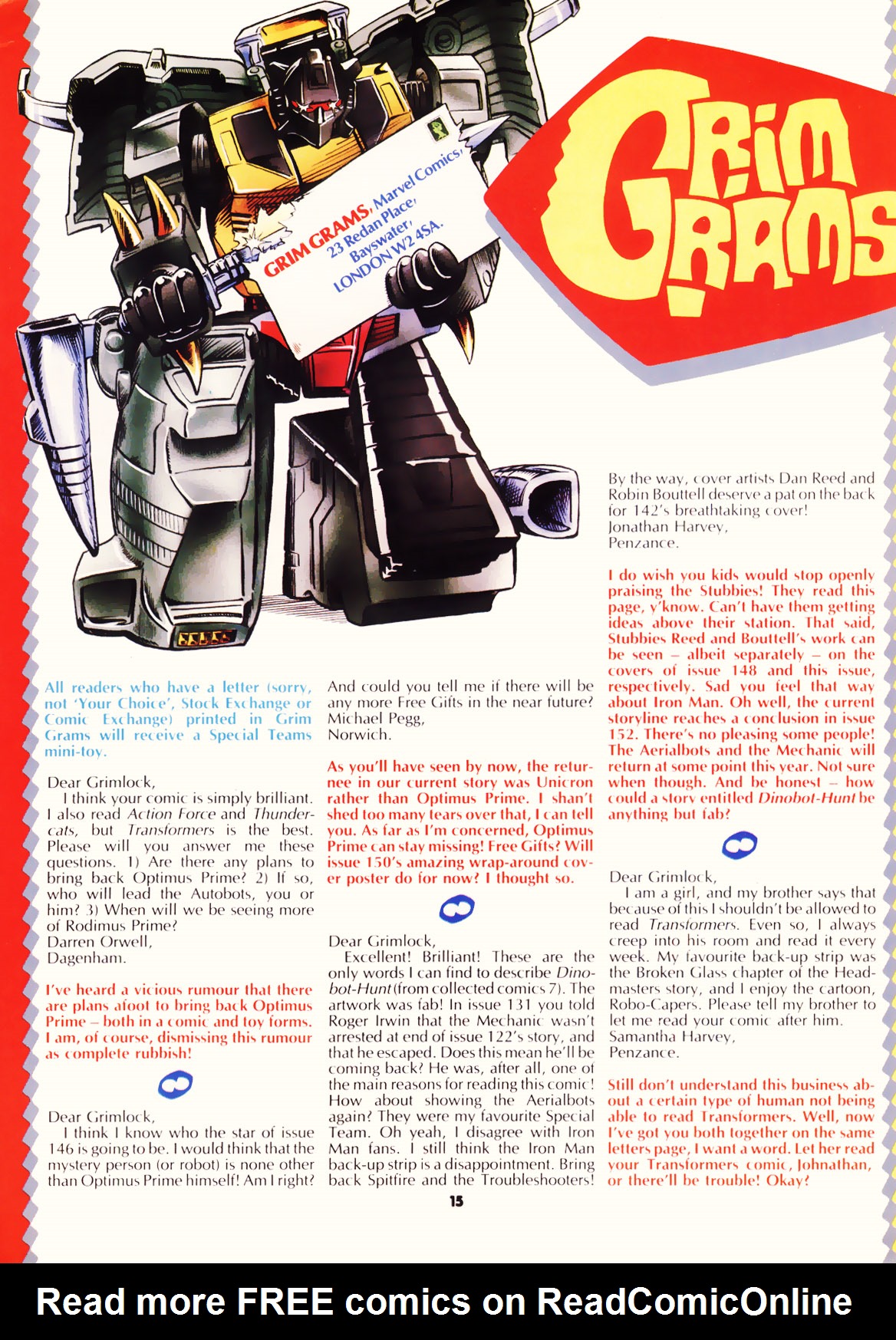 Read online The Transformers (UK) comic -  Issue #149 - 14