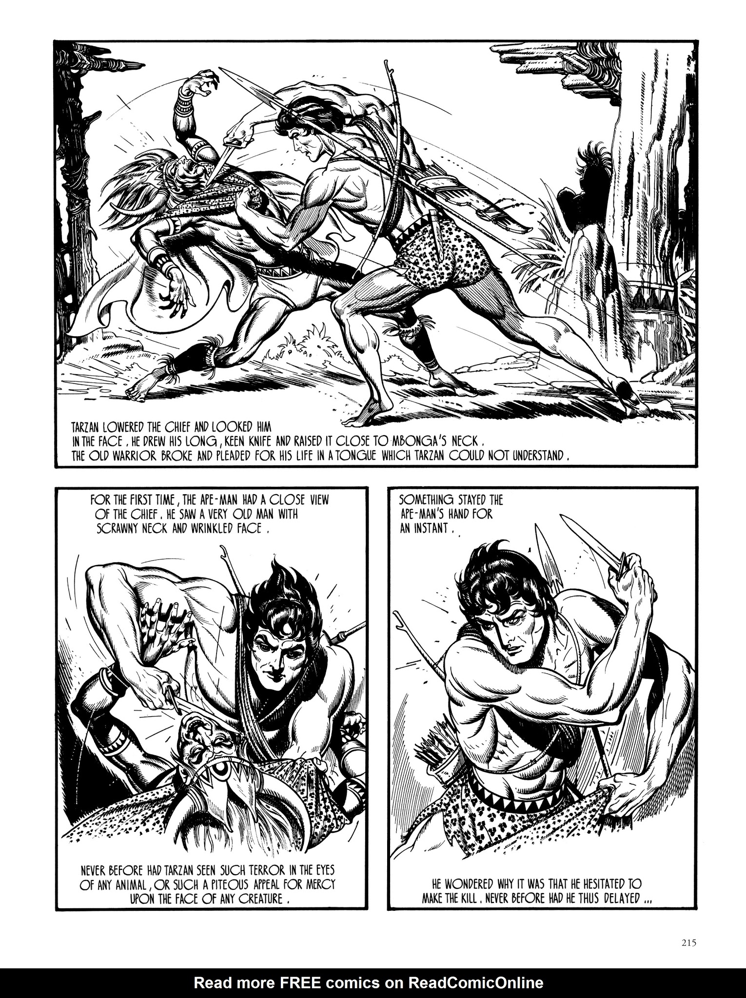 Read online Edgar Rice Burroughs' Tarzan: Burne Hogarth's Lord of the Jungle comic -  Issue # TPB - 214