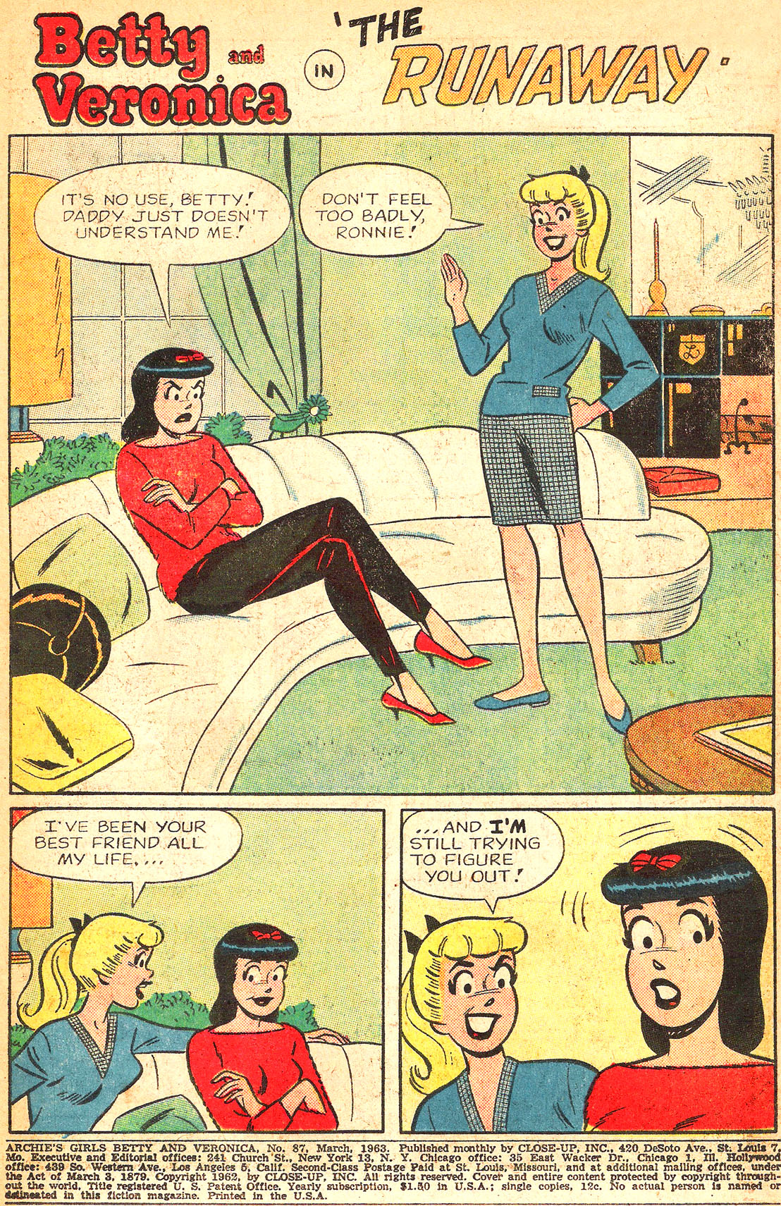 Read online Archie's Girls Betty and Veronica comic -  Issue #87 - 3