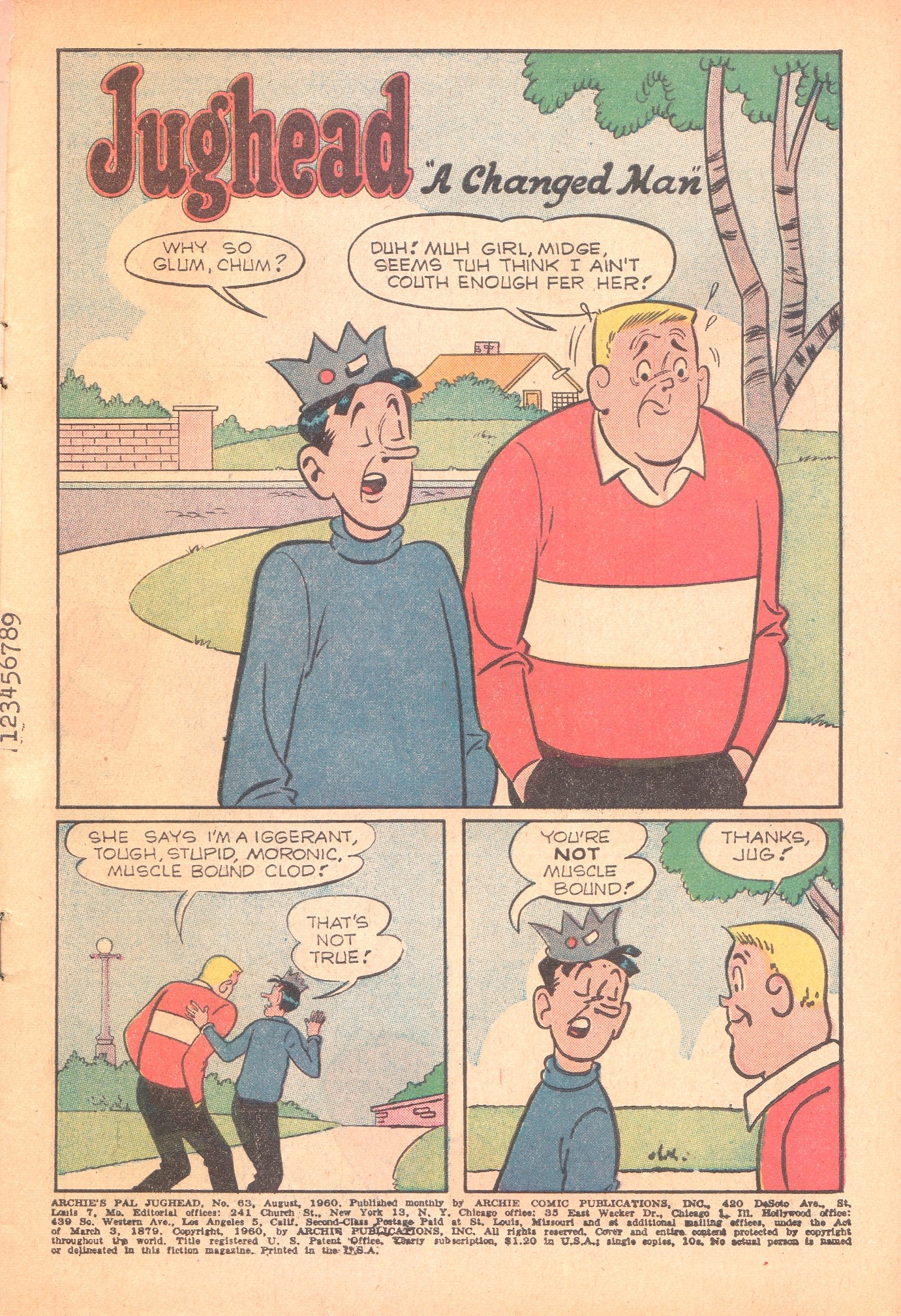 Read online Archie's Pal Jughead comic -  Issue #63 - 3