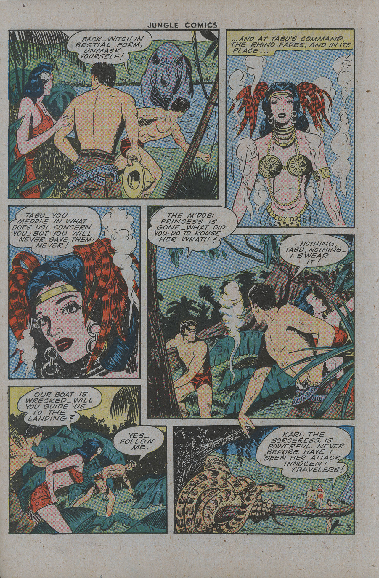 Read online Jungle Comics comic -  Issue #64 - 32