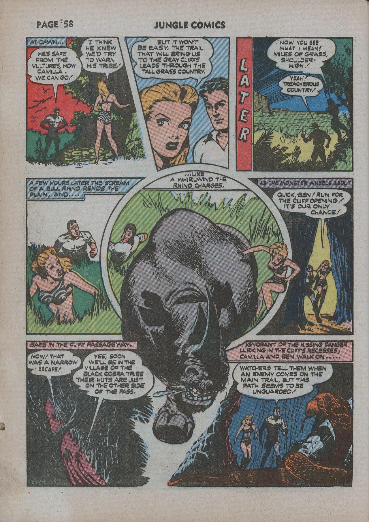 Read online Jungle Comics comic -  Issue #31 - 61