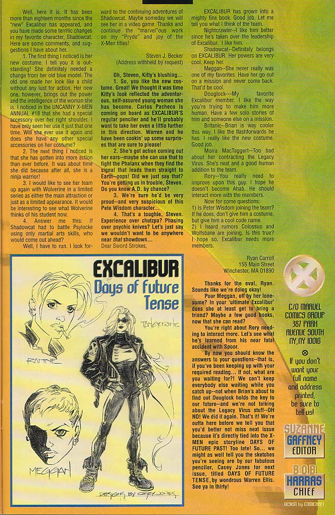 Read online Excalibur (1988) comic -  Issue #93 - 21