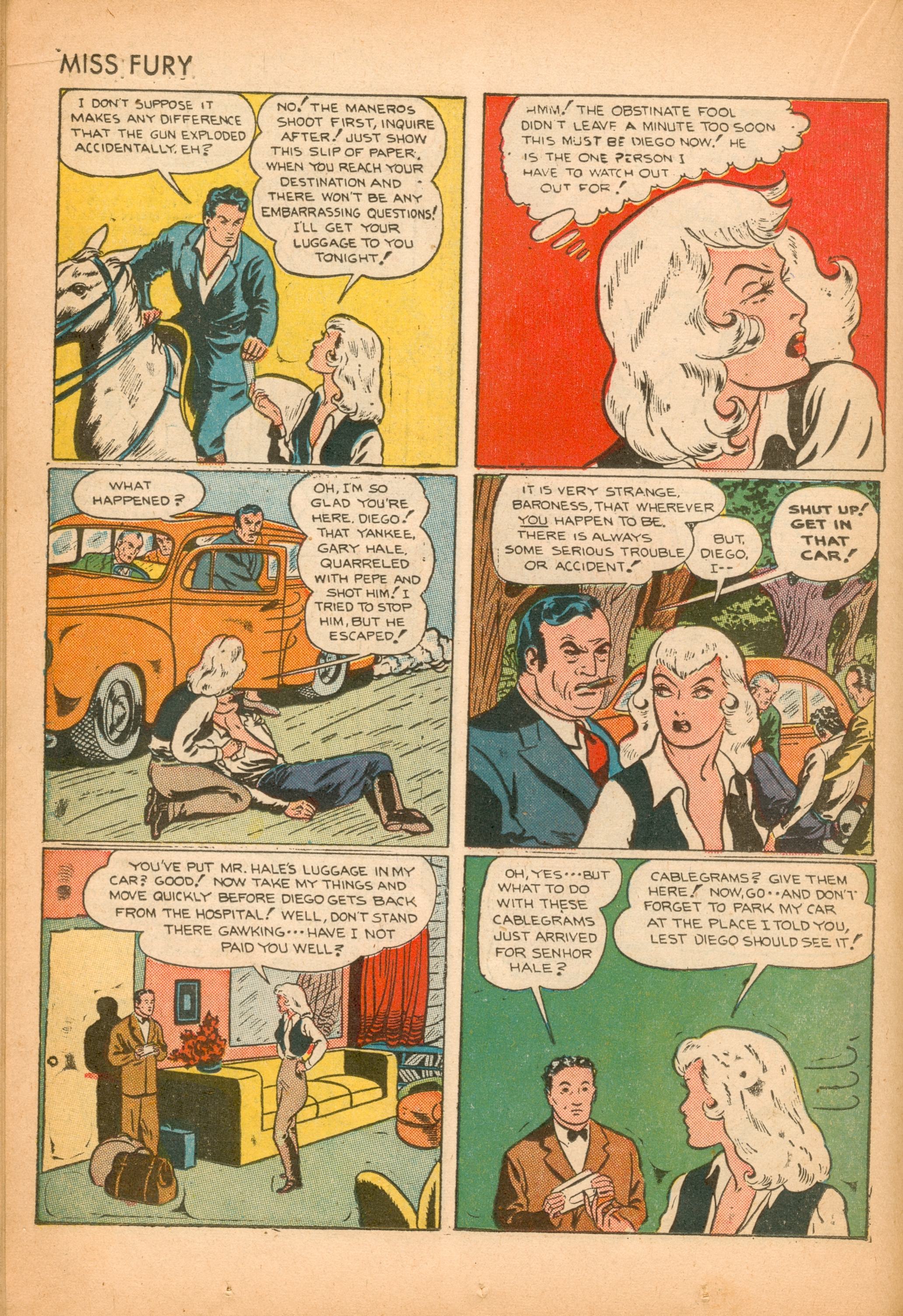 Read online Miss Fury (1942) comic -  Issue #2 - 26